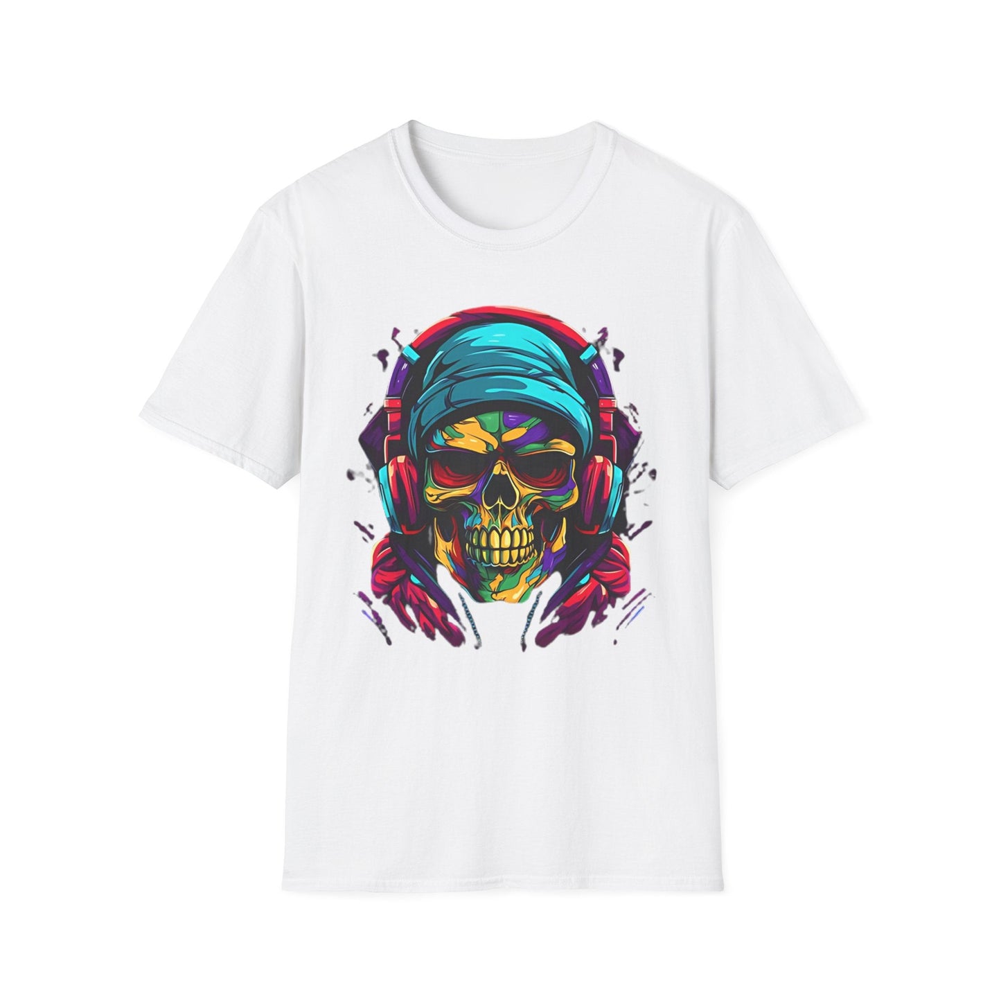 Skull T Shirt Unisex Skeleton Design Gildan Softstyle Cotton Tee for Men Women Durable