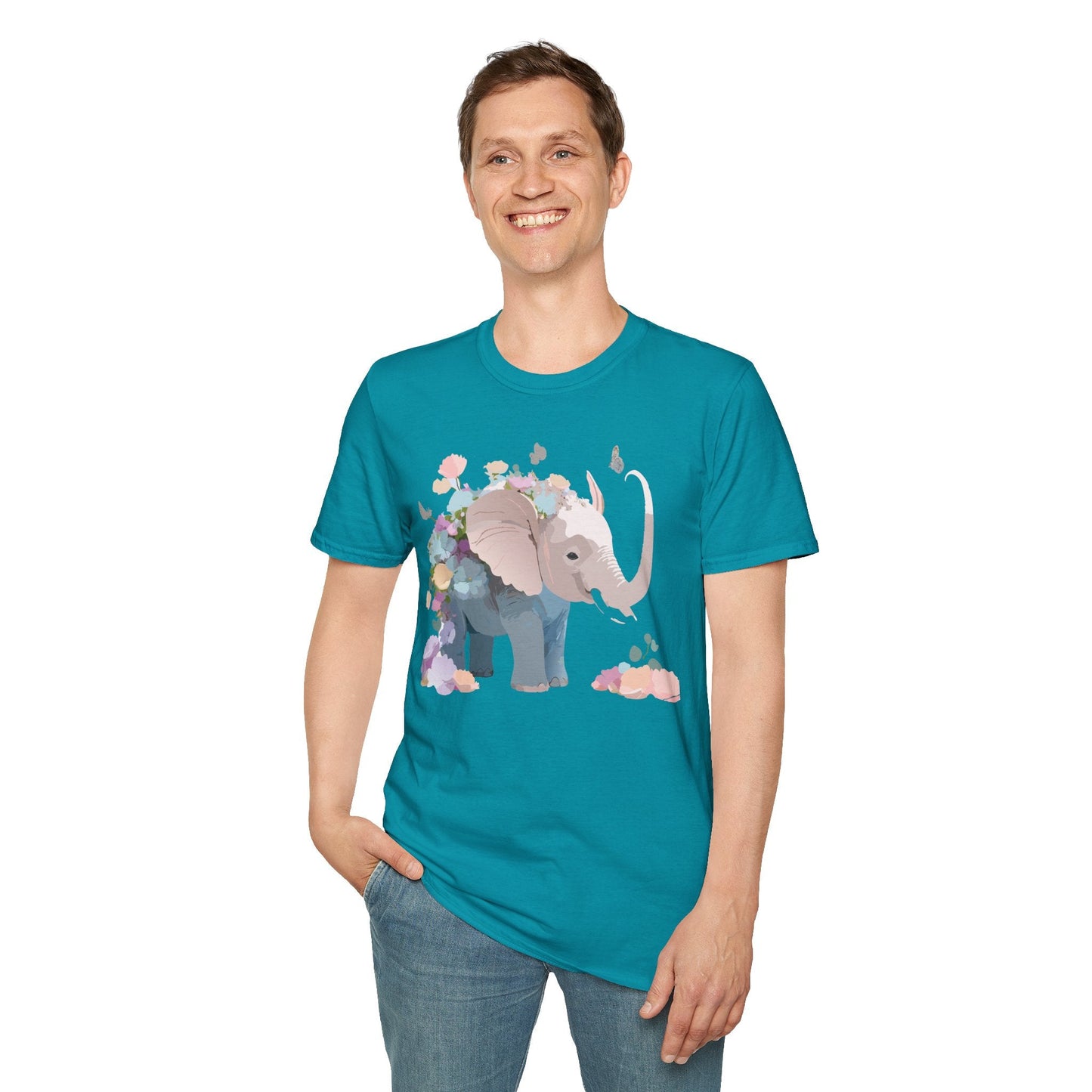 Elephant T Shirt Unisex Softstyle 64000 Elephant Tee Premium Comfort Everyday Wear