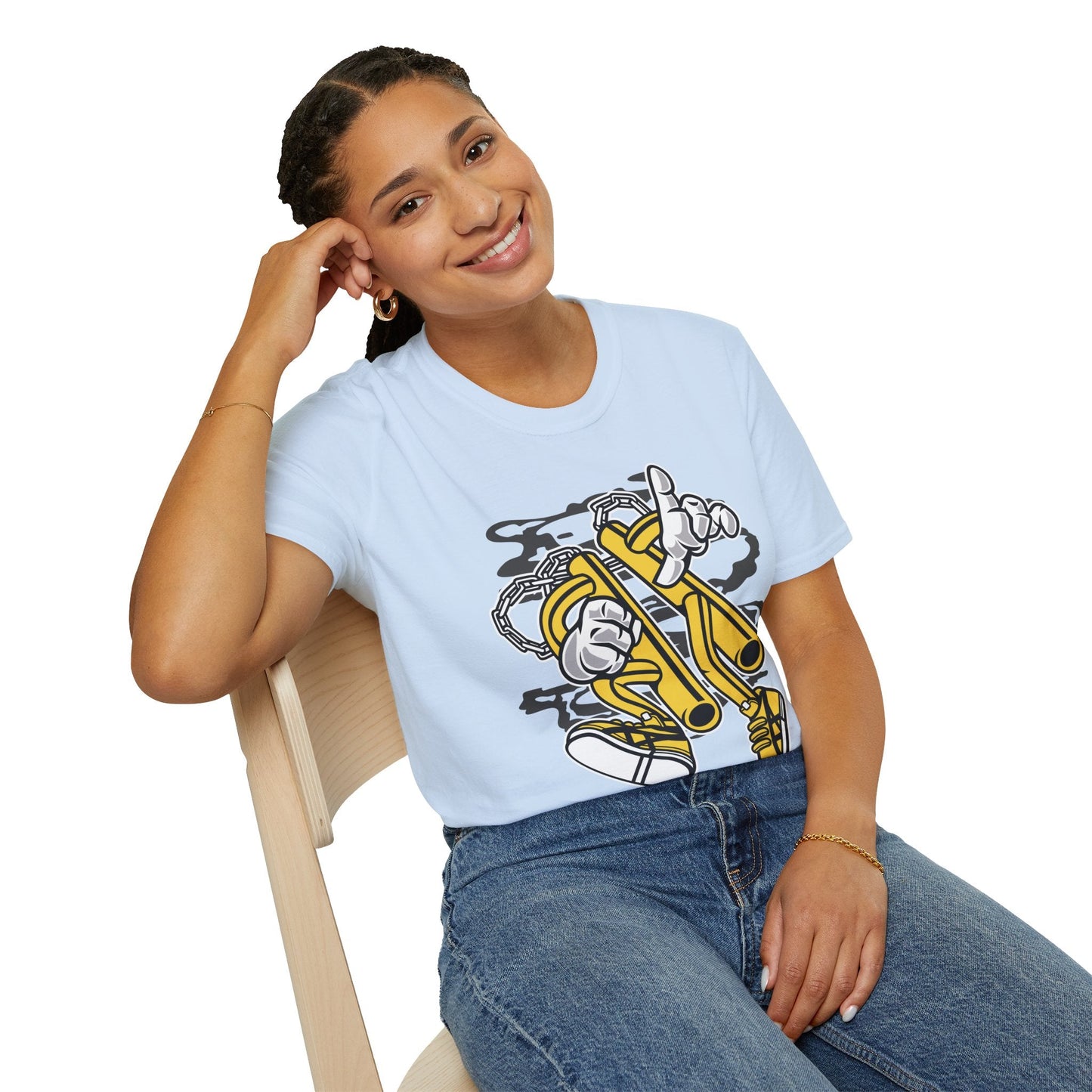 Cartoon T Shirt Animation T Shirt Funny Tee Unisex Softstyle 100 Percent Cotton 64000