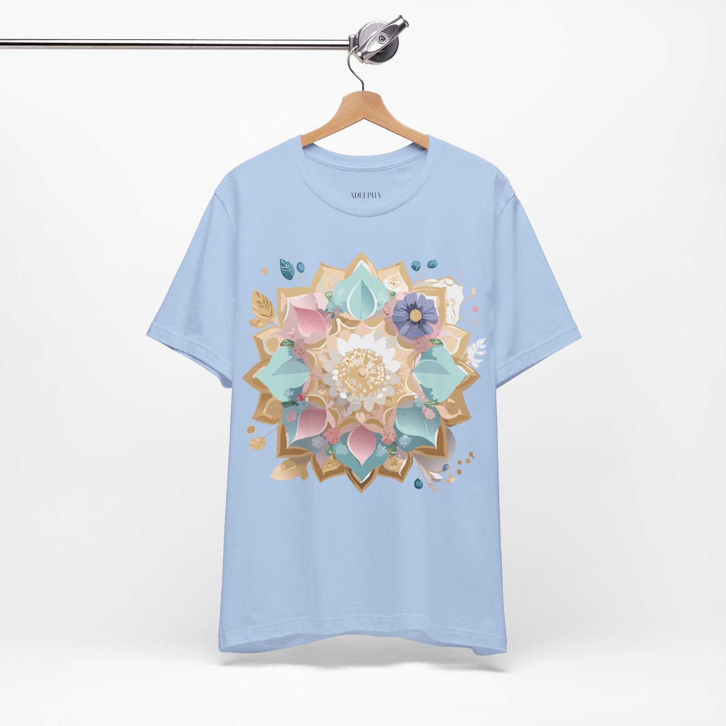 Adelpha Mandala Graphic Tee Unisex Jersey Short Sleeve Vintage Inspired Artwork Shirt