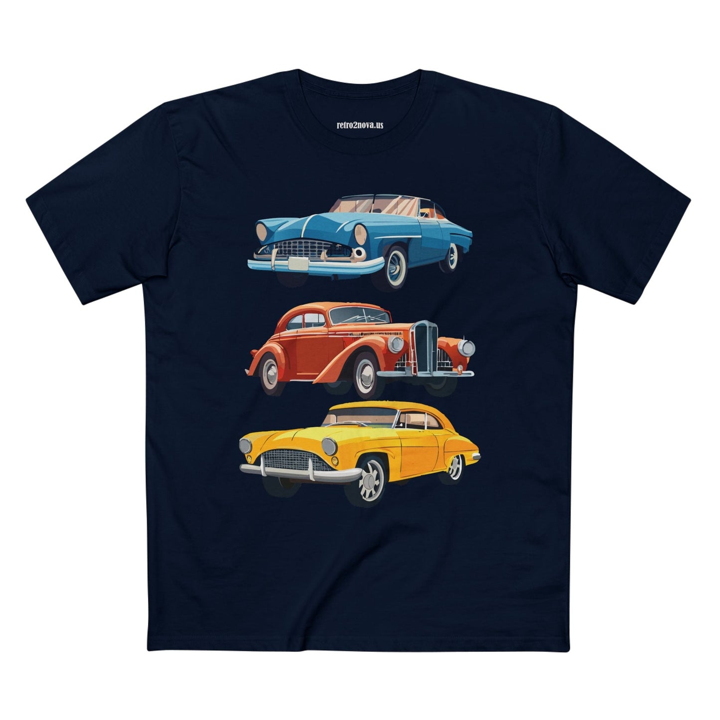 Retro Car Shirts Vintage Car Shirts RC4 Unisex Premium Cotton Tee With Original Art By Retro2Nova