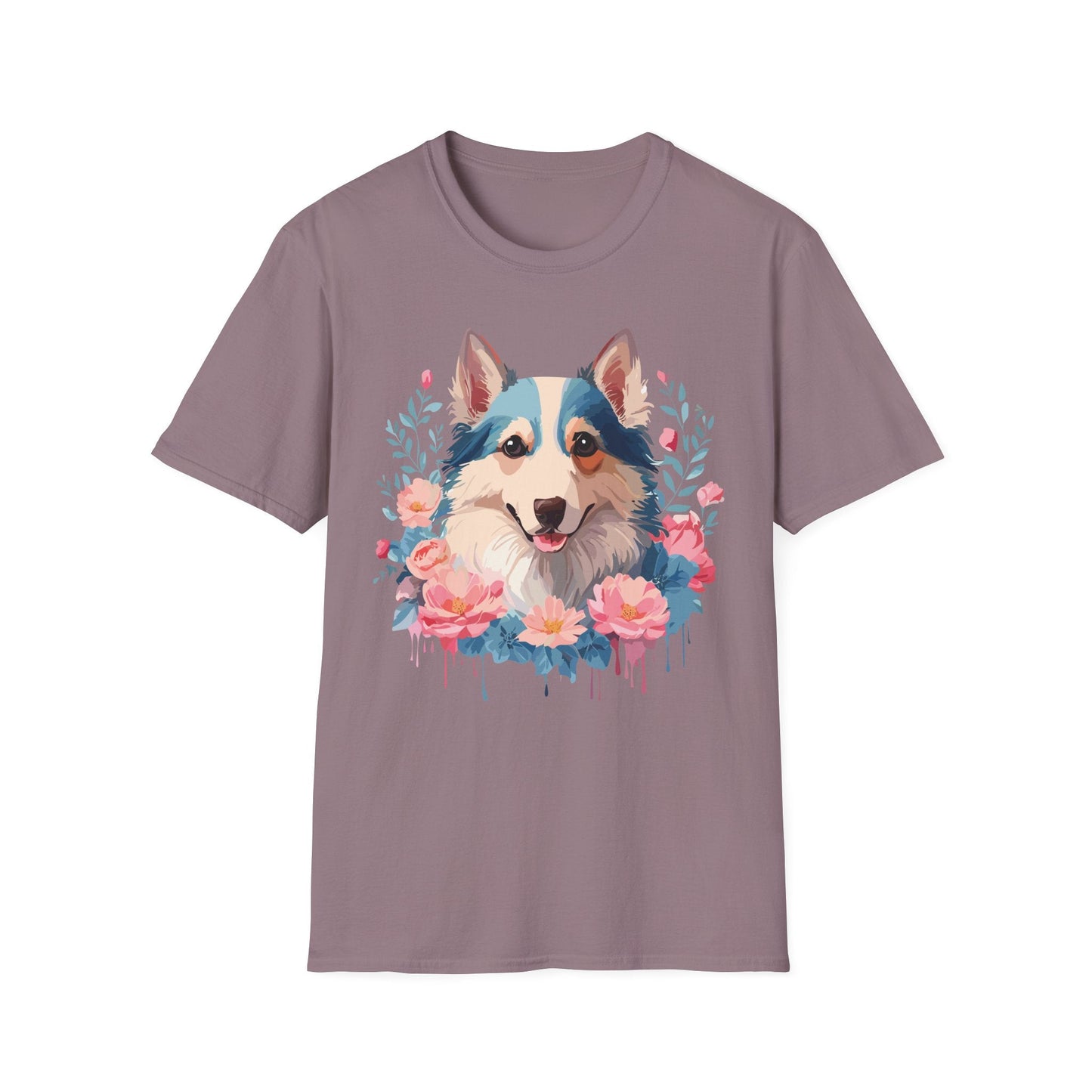 Dog Shirt Unisex Animal Tee Softstyle Cotton Lightweight Breathable