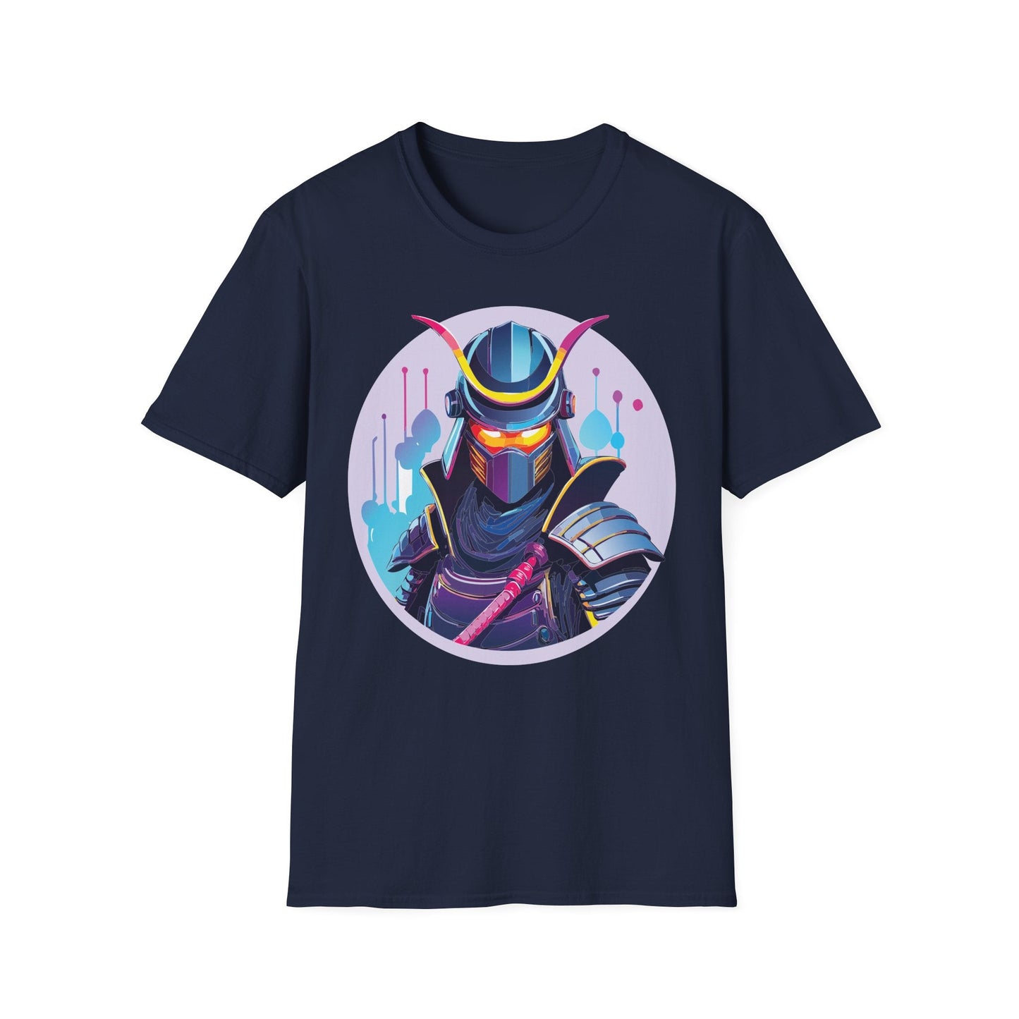 Unisex Samurai Shirt Gildan Softstyle Tee Hundred Percent Ring Spun Cotton Comfort