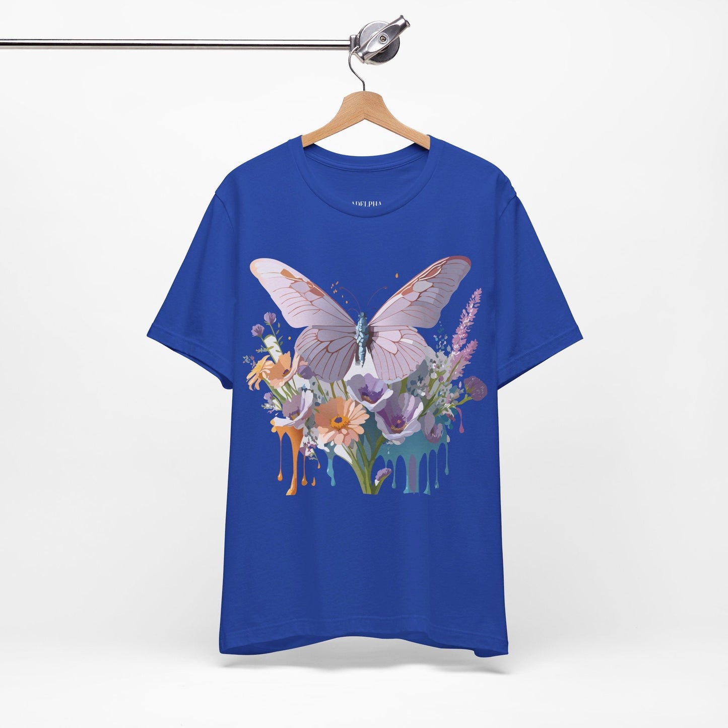 Butterfly Graphic Tee Unisex Short Sleeve Vintage Artwork By Adelpha