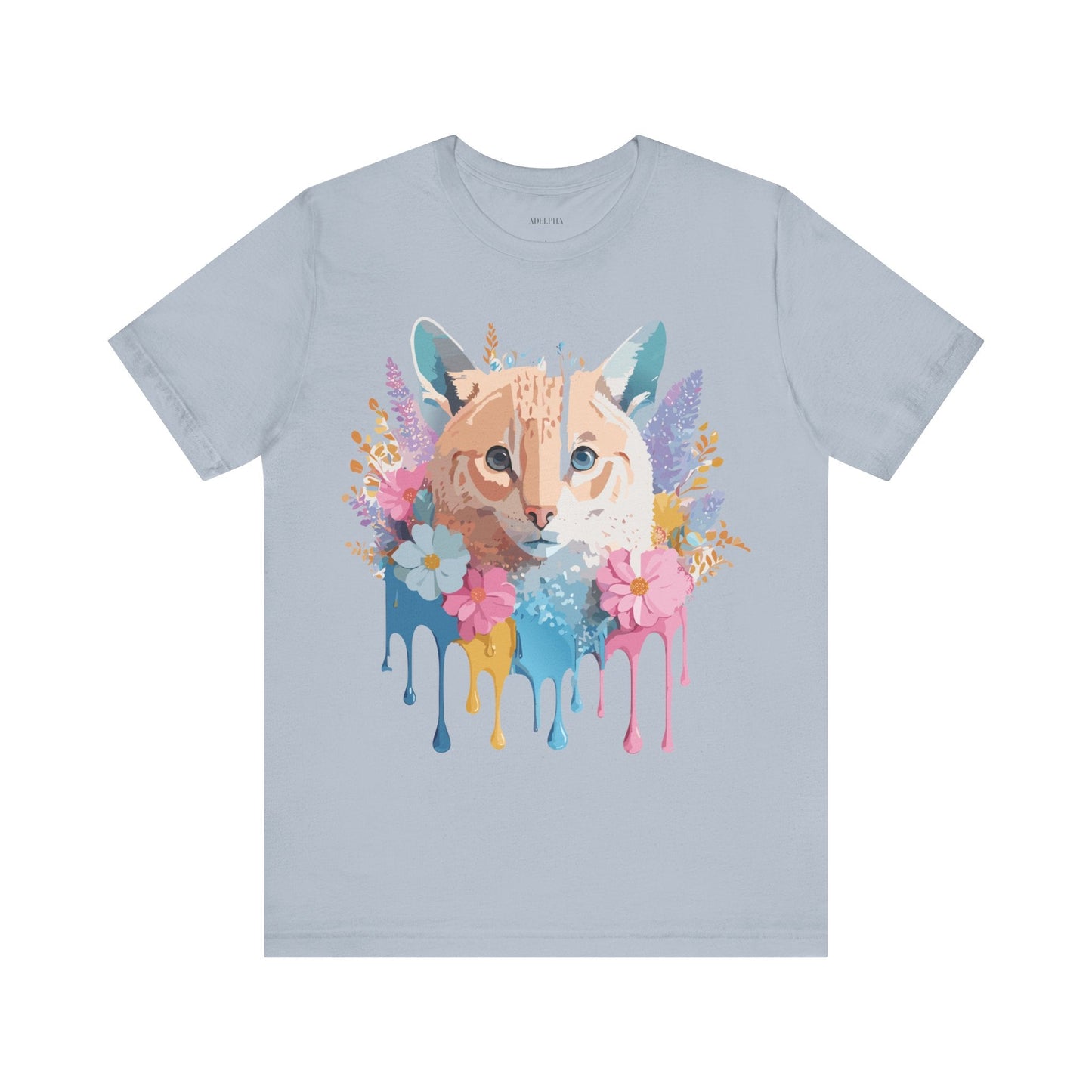 Cat Graphic Tee Unisex Short Sleeve With Adelpha Artwork Vintage Inspired