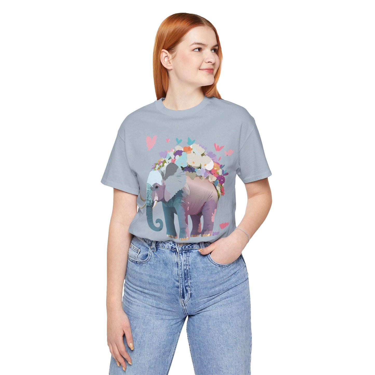 Elephant Graphic Unisex 100 Cotton Jersey Vintage Art Design Tee 15