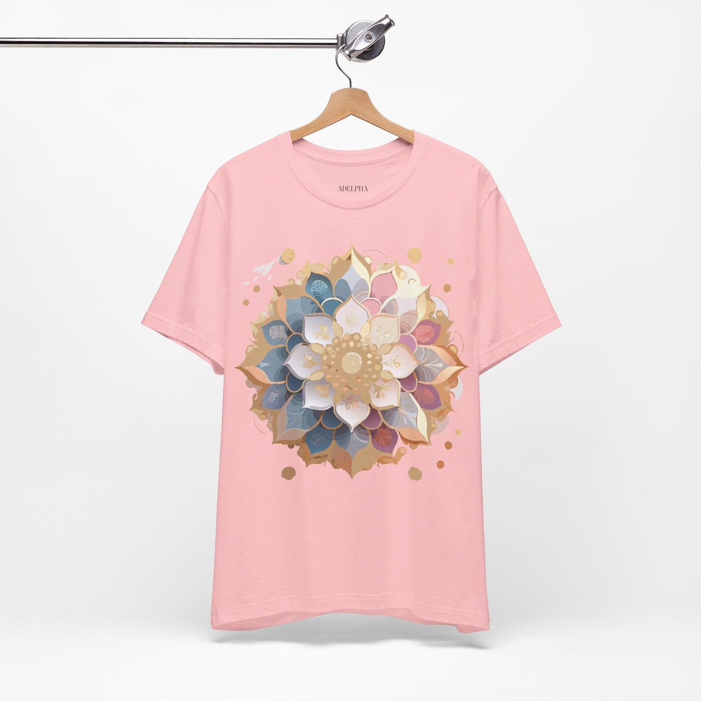 Mandala Graphic Tee For Men And Women By Adelpha Unisex Short Sleeve Art Design Shirt