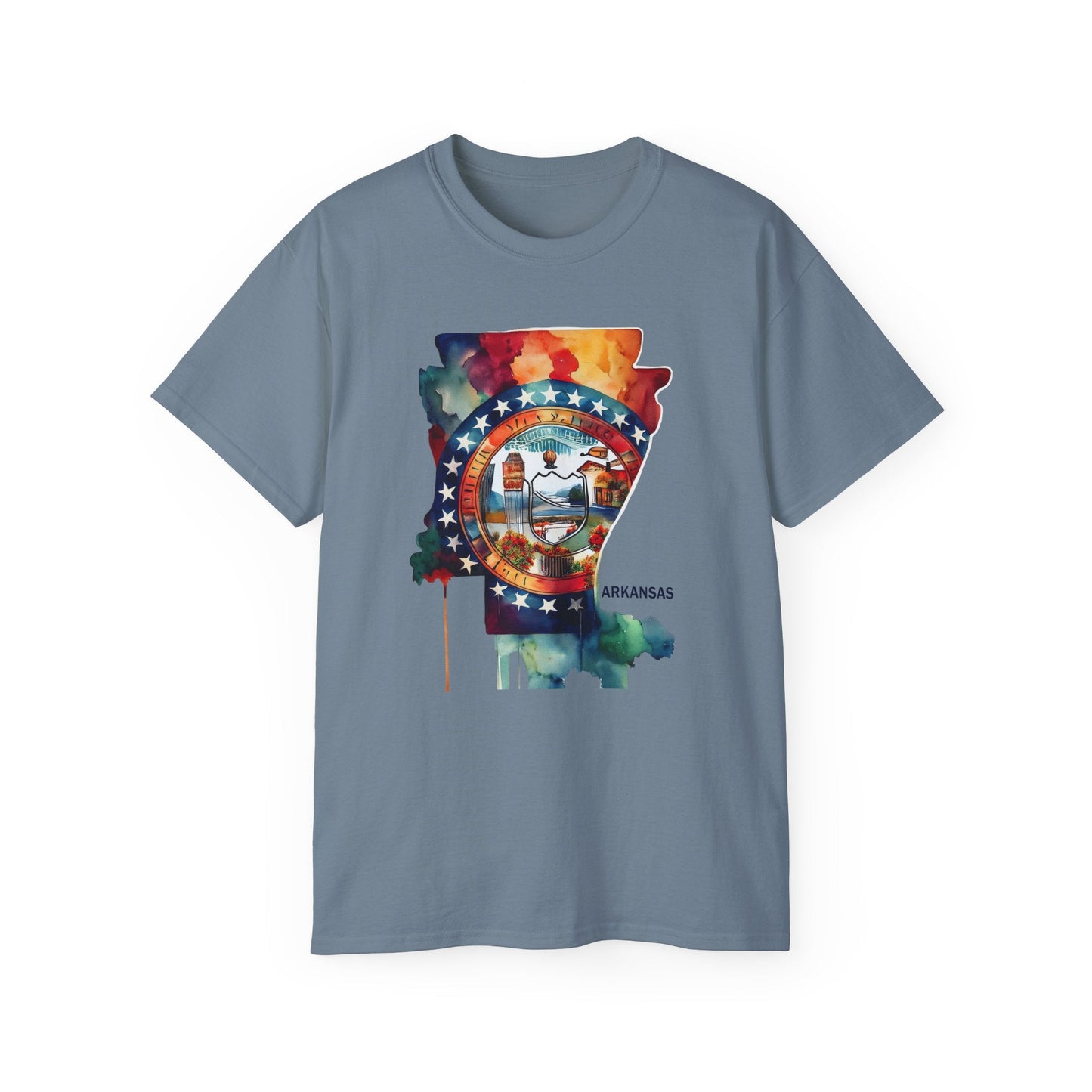 Arkansas Graphic Unisex Cotton T‑Shirt 1