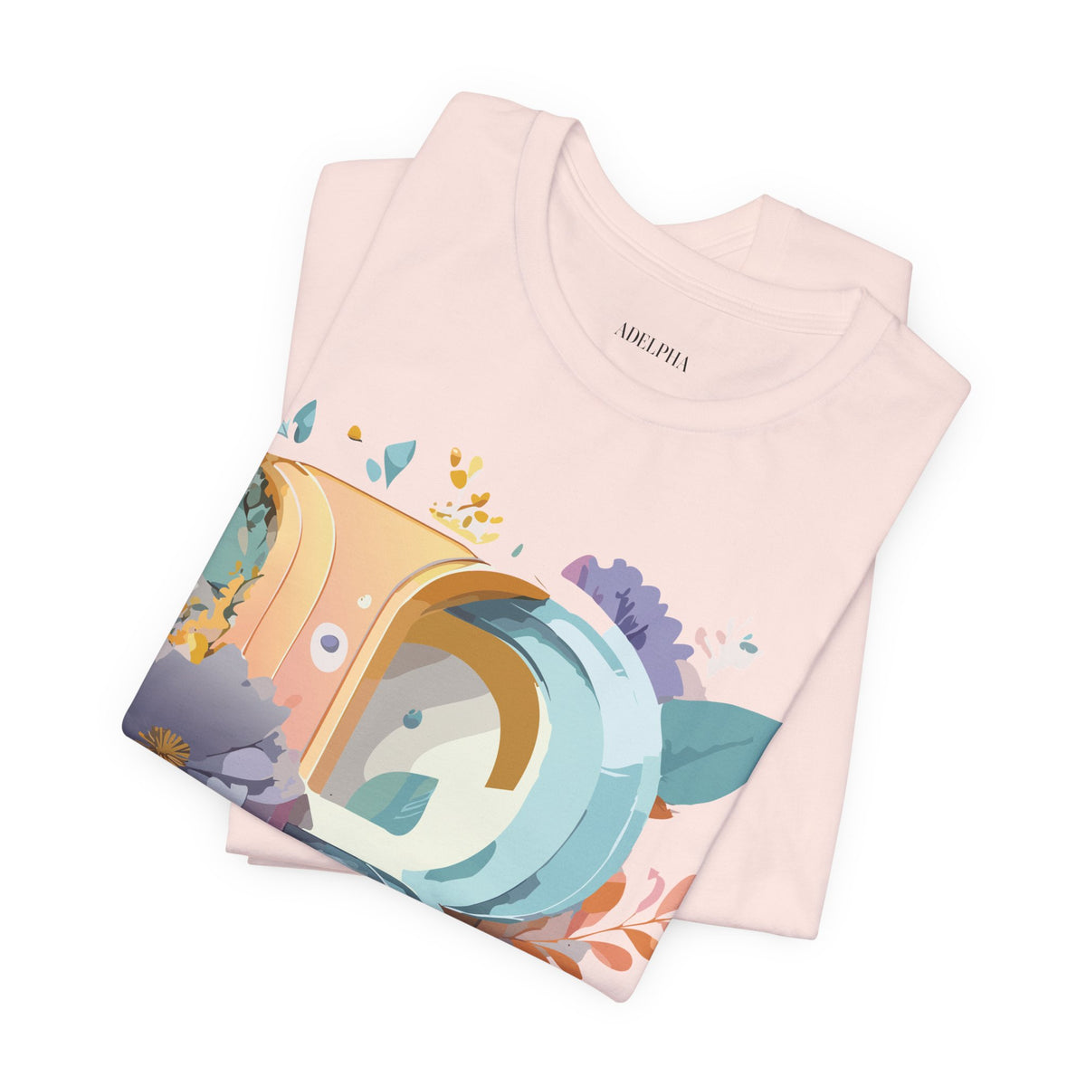 Letter R Graphic Unisex Cotton Bella+Canvas Tee with Art Letter Design