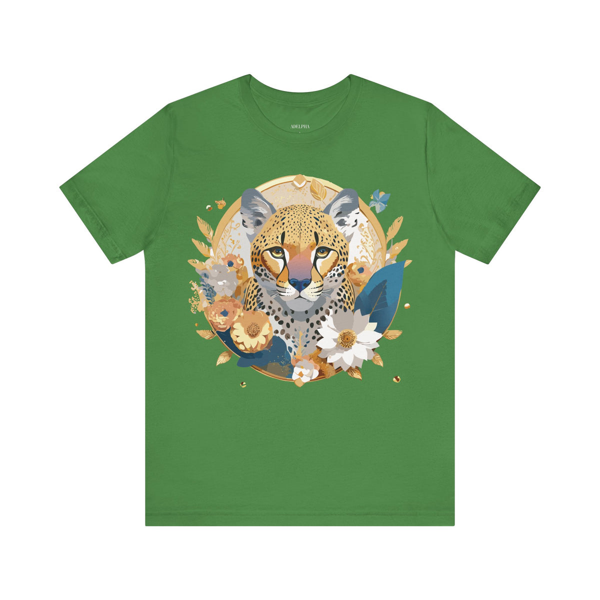 Medallion Graphic Unisex Cotton Bella+Canvas Tee with Floral Art Design n150
