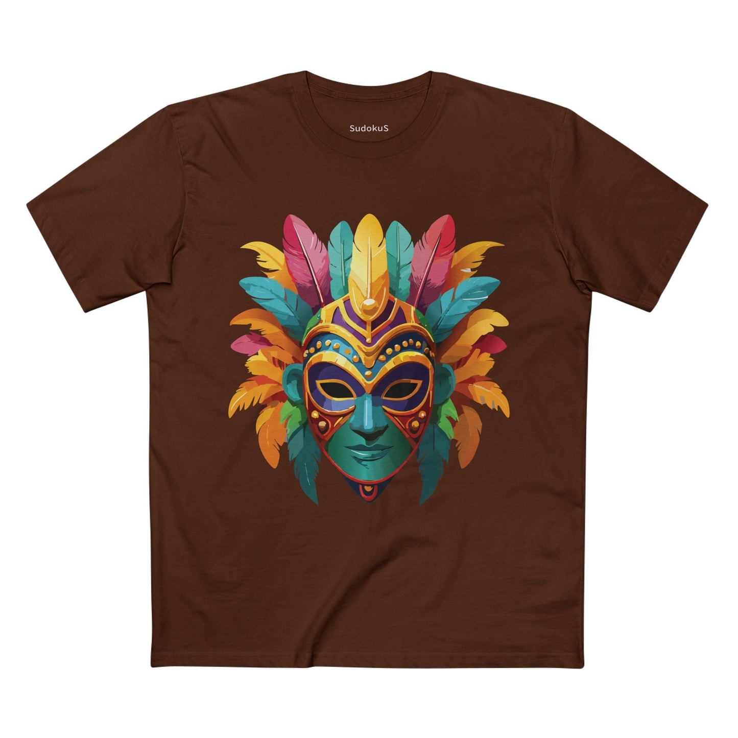 Mask Graphic Unisex 100 Cotton Staple Tee 1
