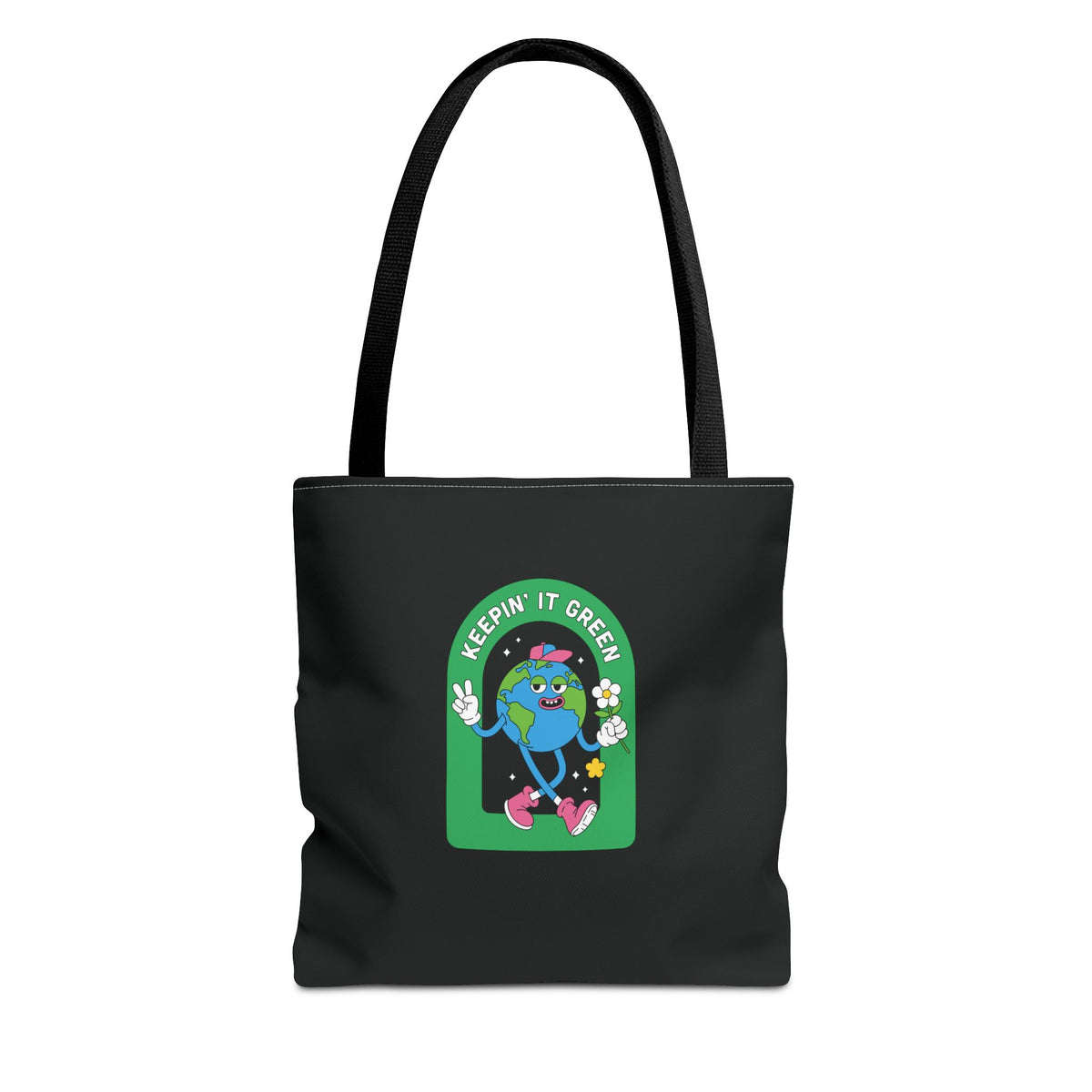 ECO BLACK COLOR CANVAS BAG HIGH-QUALITY 100% SPUN POLYESTER 3 SIZES BAG-E6