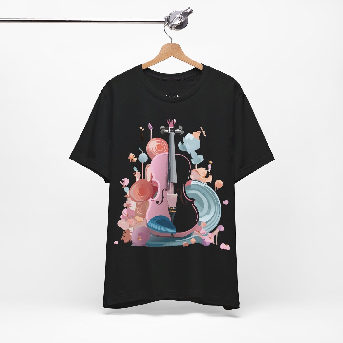 Adelpha Music Graphic T Shirt Unisex Short Sleeve Tee Vintage Inspired Artwork Edition