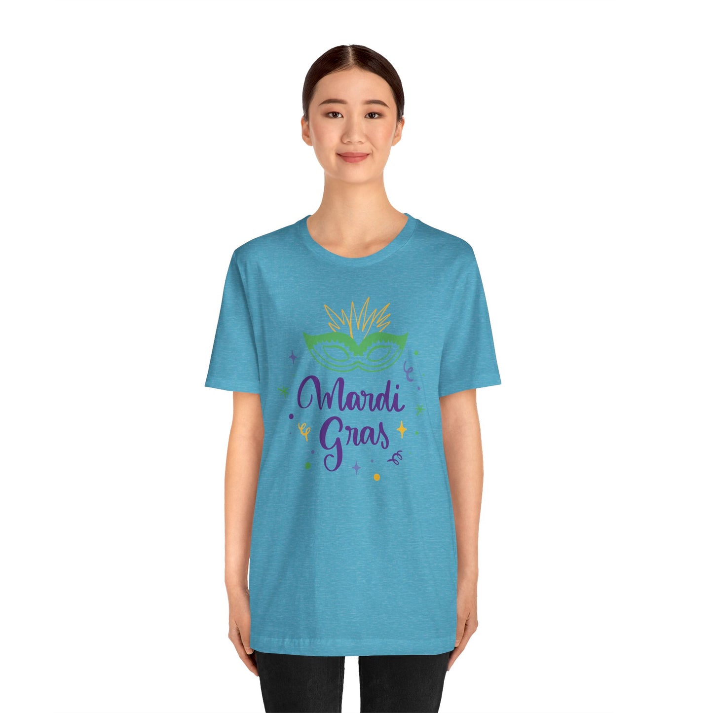 Tee-shirt en coton unisexe pour Mardi Gras