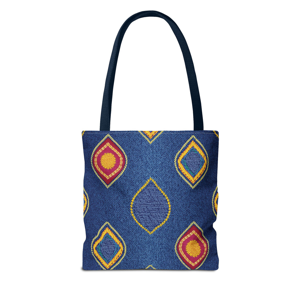 Diwali Graphic Denim Fabric Imitation Print Unisex Canvas Bag Poly Spun 3 Sizes Tote Bag 205-19