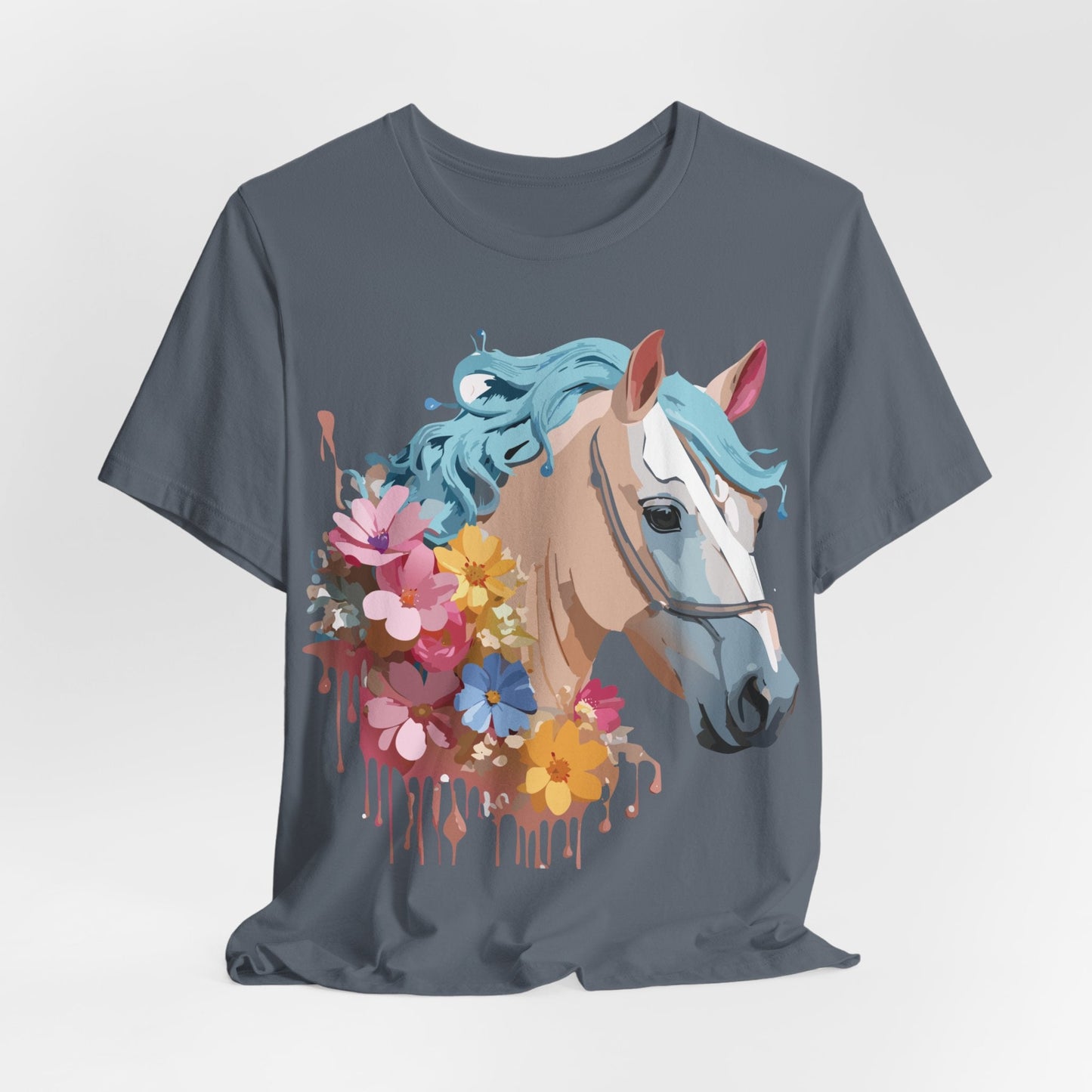 Horse Graphic Unisex 100 Cotton Vintage Animal Art T-Shirt 16