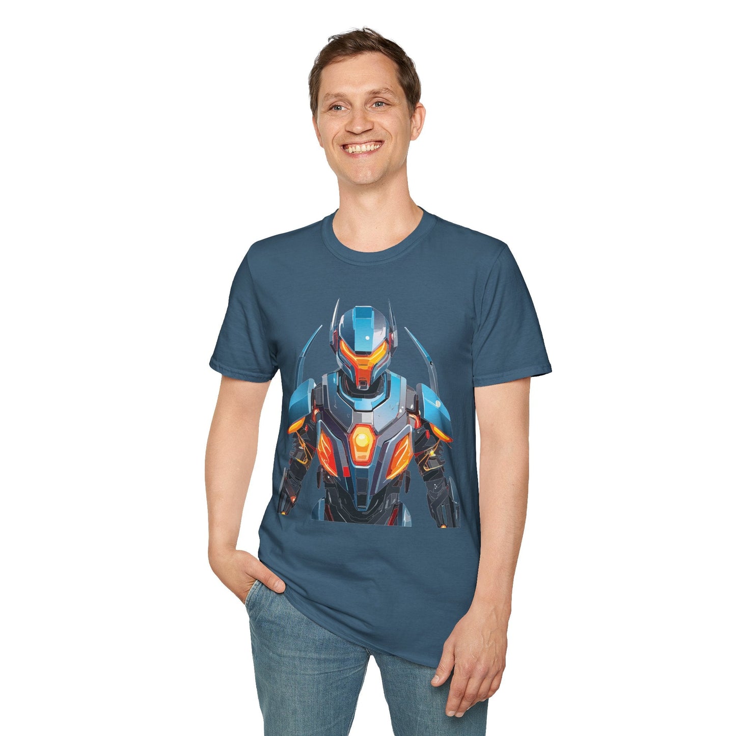 Cyborg Tee Robot Shirt Terminator Shirt Unisex Gildan Softstyle 64000 Soft Cotton Tee