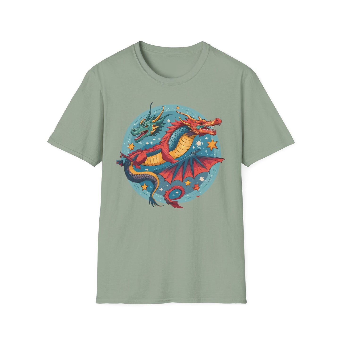 Dragon Graphic Unisex 100 Cotton Tee with Animal Artwork Design 19