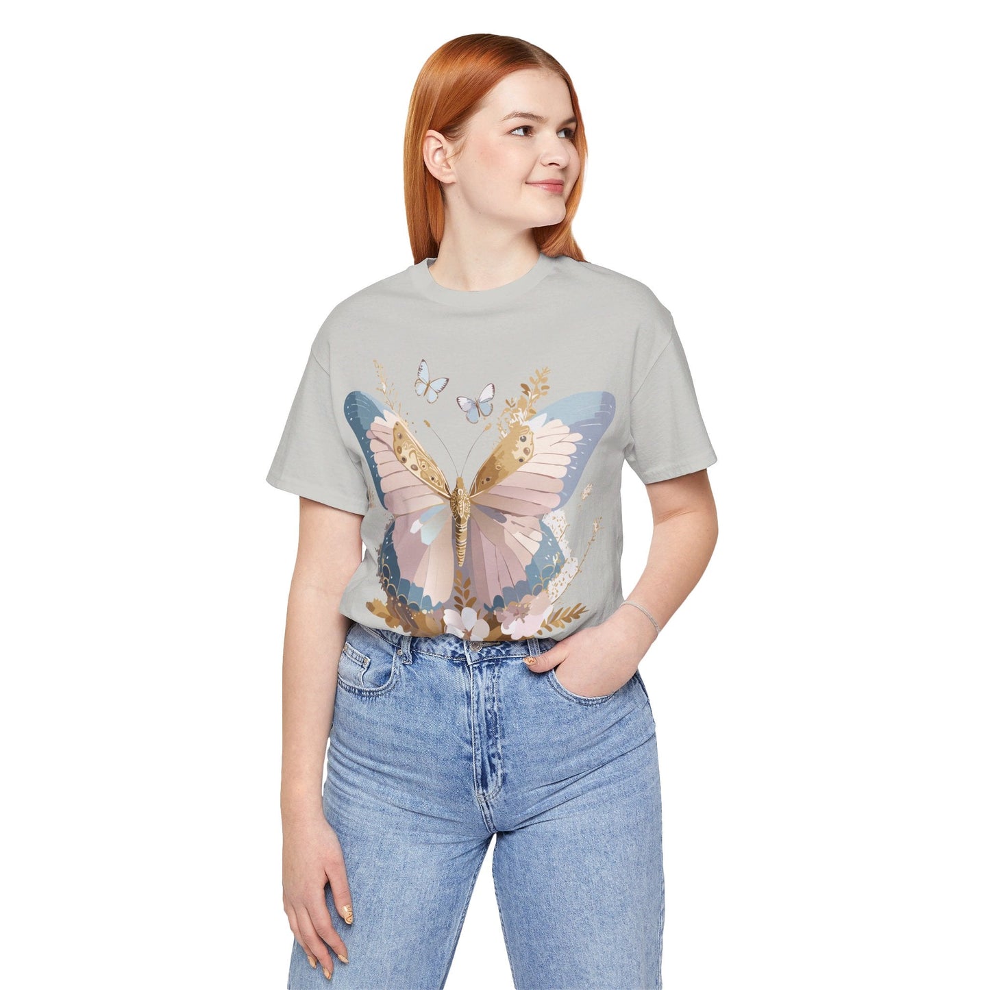Adelpha Vintage Inspired Butterfly Graphic Tee Unisex Short Sleeve