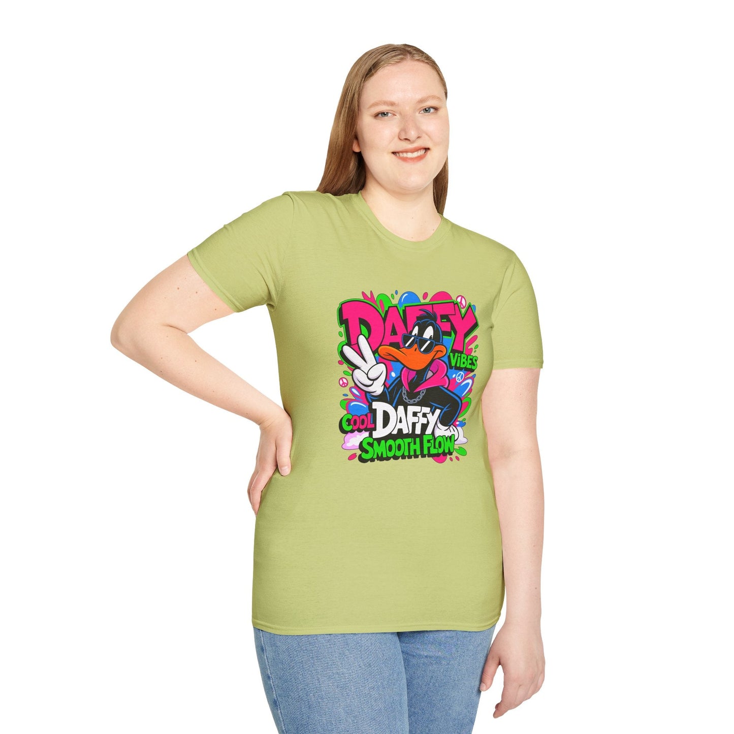 Unisex Cartoon T Shirt With Funny Animals Design Animation Tee Made From Softstyle Cotton