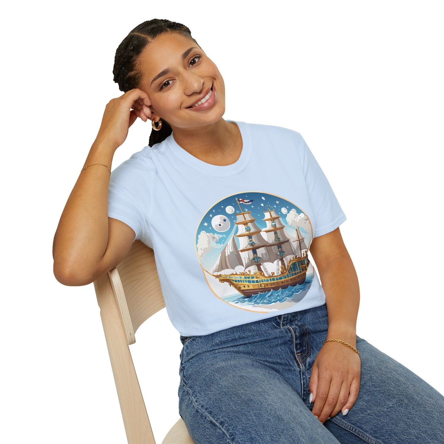 Ship T Shirts Frigate T Shirts Vessel Tee Shirt Unisex Softstyle 100 Percent Ring Spun Cotton Tee