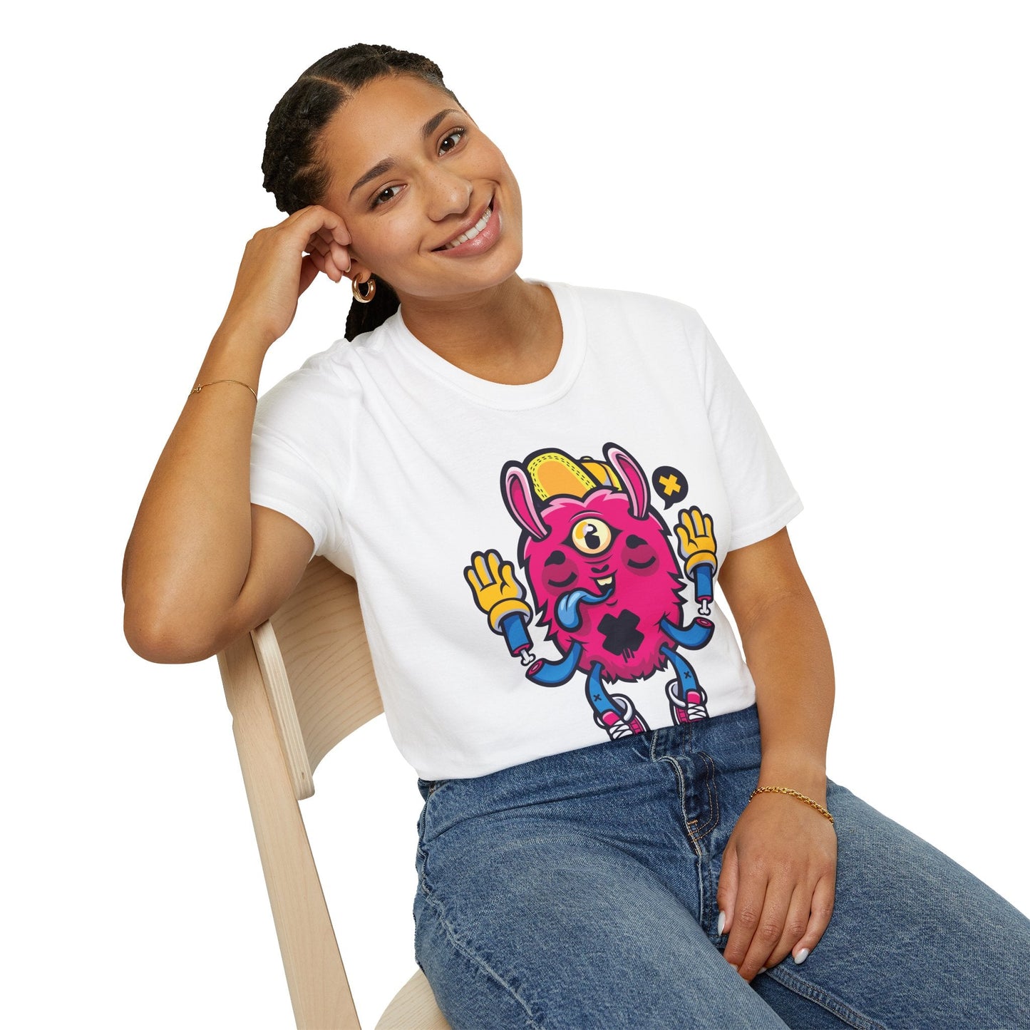 Cartoon T Shirt Animation T Shirt Funny Tee Unisex Softstyle 64000 Gildan Cotton Tee