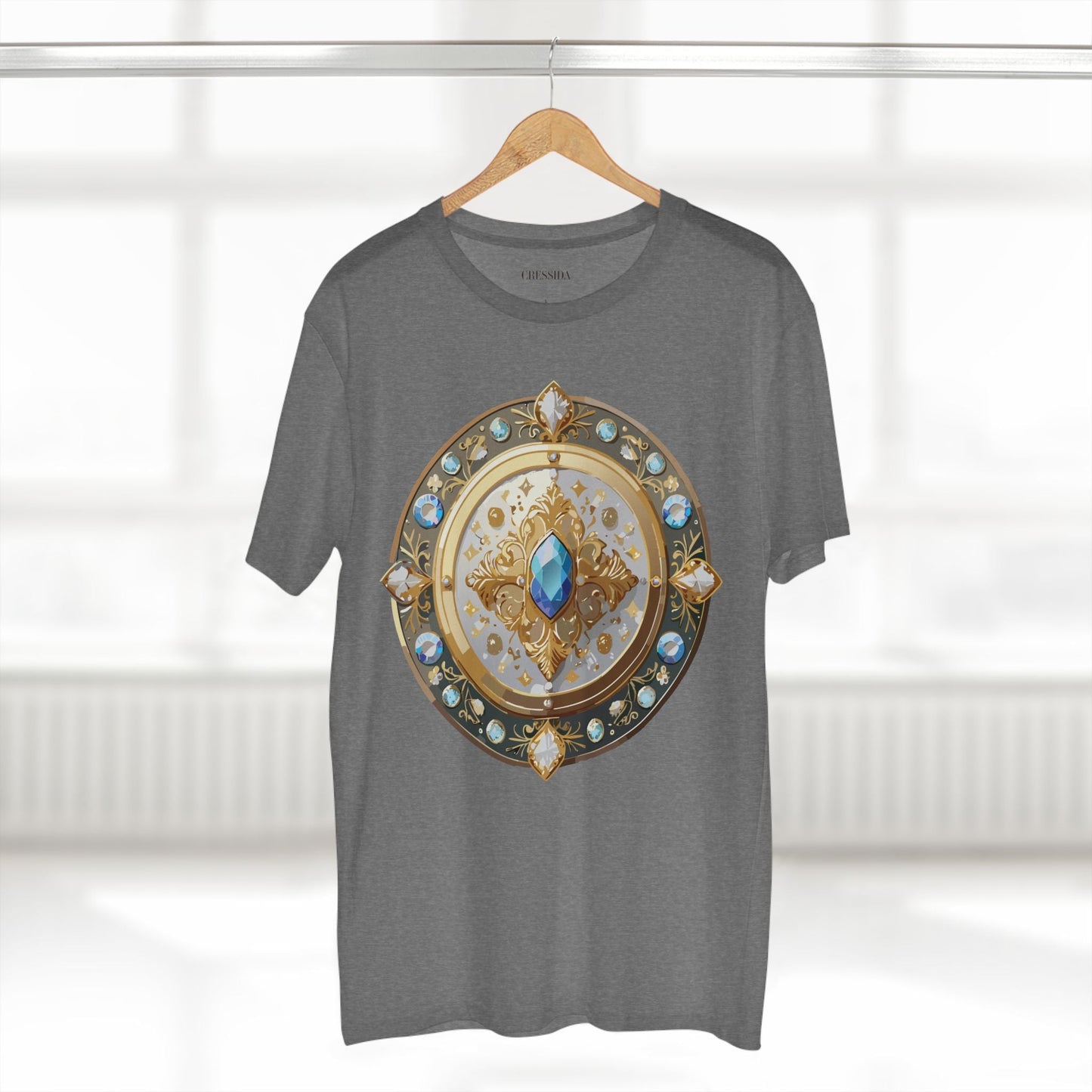 Medallion Graphic T-Shirt Unisex 100 Cotton With Gold Art Design Medal Tee 18