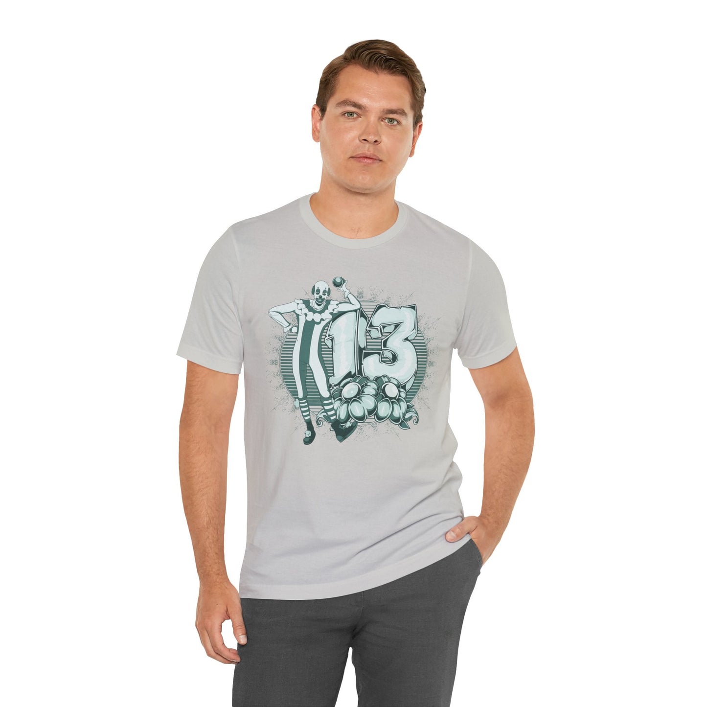 Vintage Clown Graphic Illustration Unisex Cotton T-Shirt Art-39