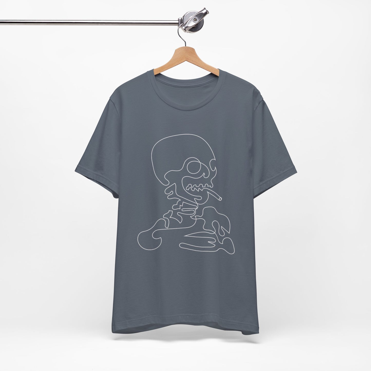 Unisex Cotton Tee Shirt with Skull