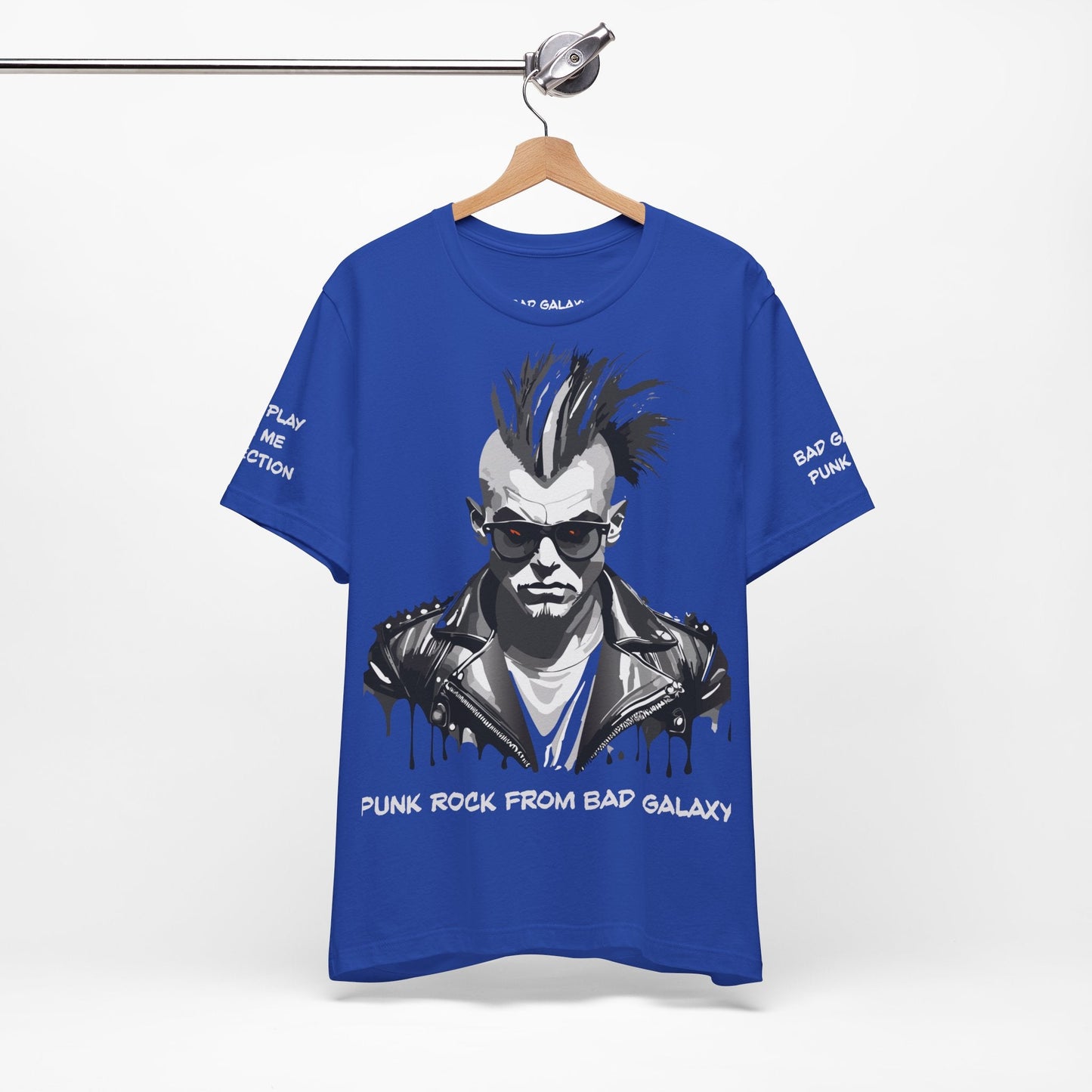Punk Rock Tee Shirt From Bad Galaxy Made To Order 100 Percent Cotton Eco Friendly Inks
