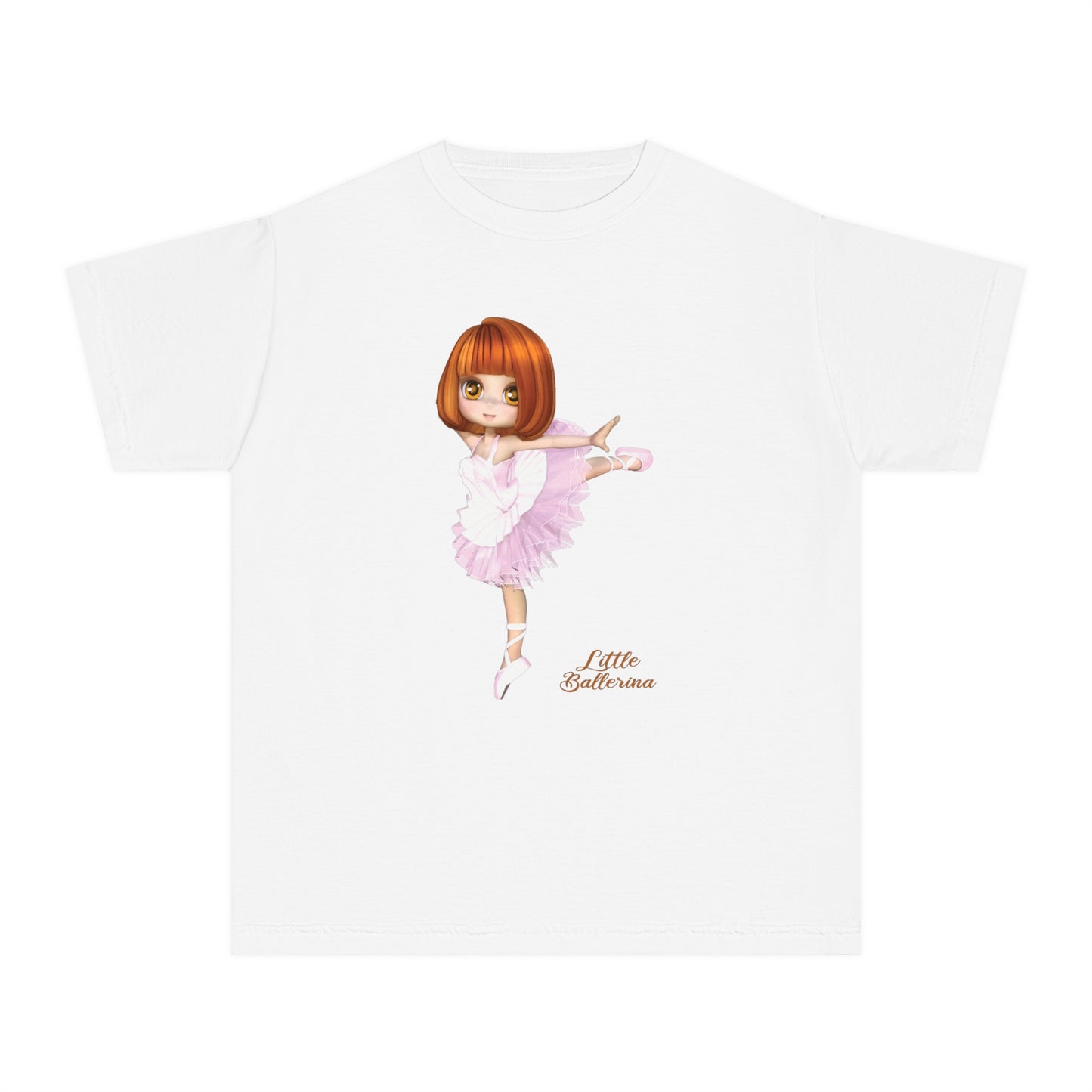 Youth Tee Shirt with Little Ballerina