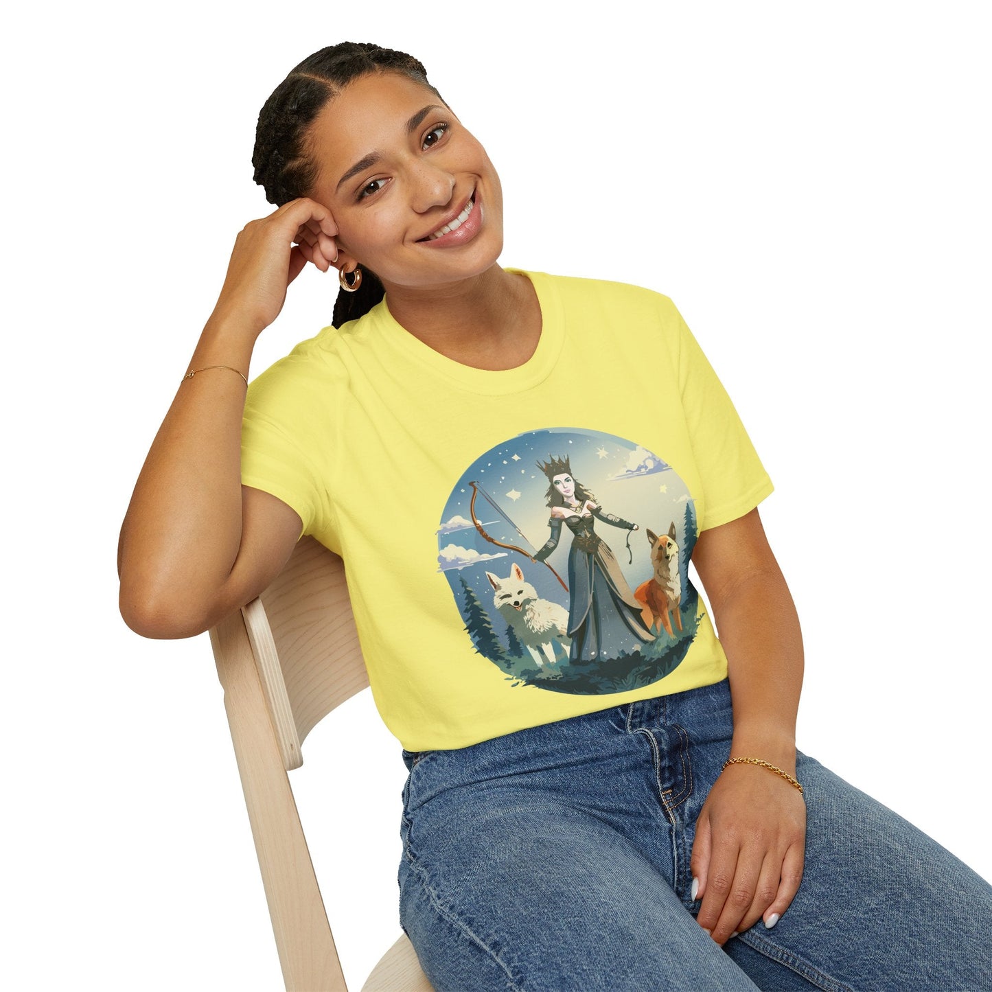 Women Graphic T Shirt Art Design Tee Unisex Softstyle Cotton Gildan 64000 Premium Comfort