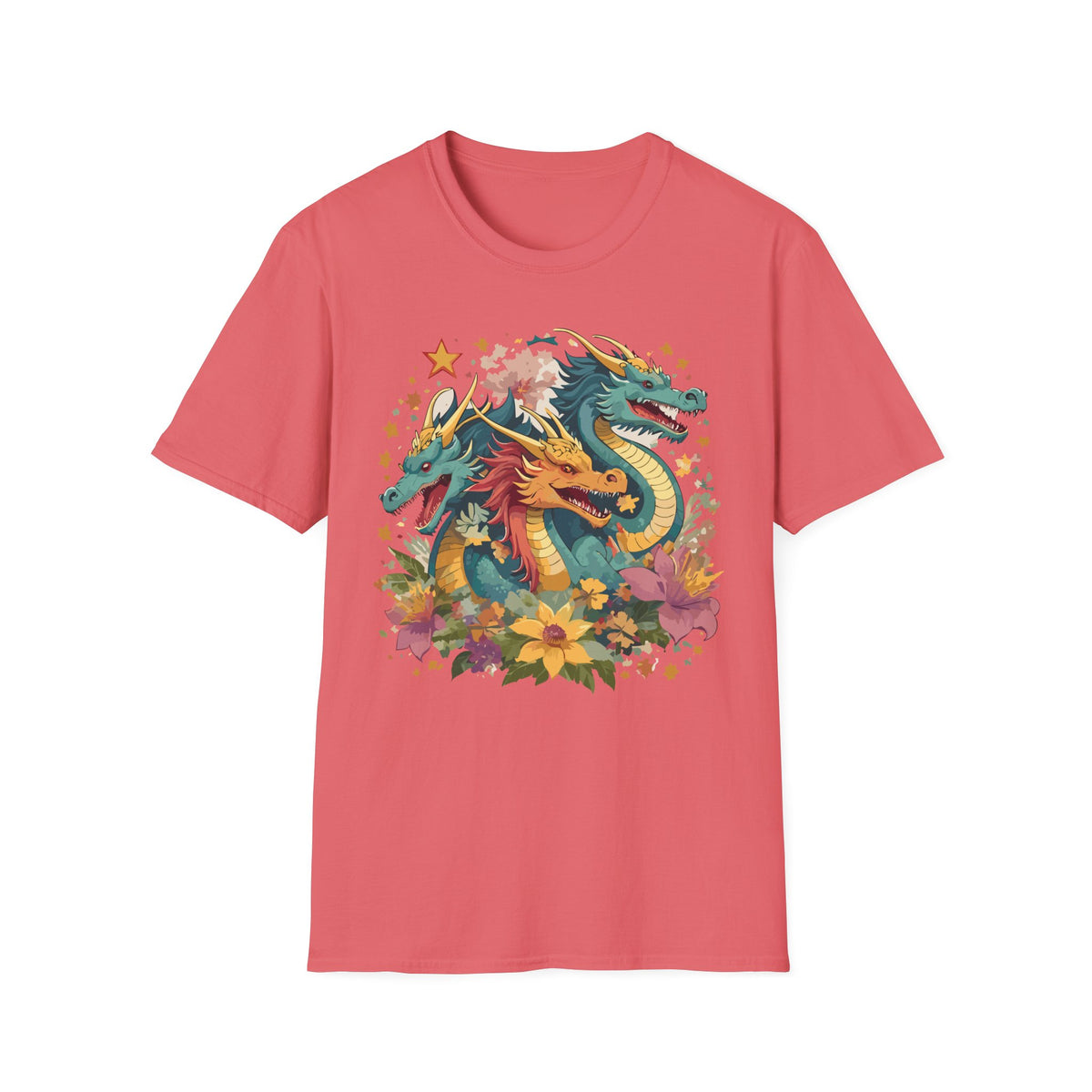Dragon Graphic Tee Gildan Unisex 100 Cotton Tee Shirt with Animal a32