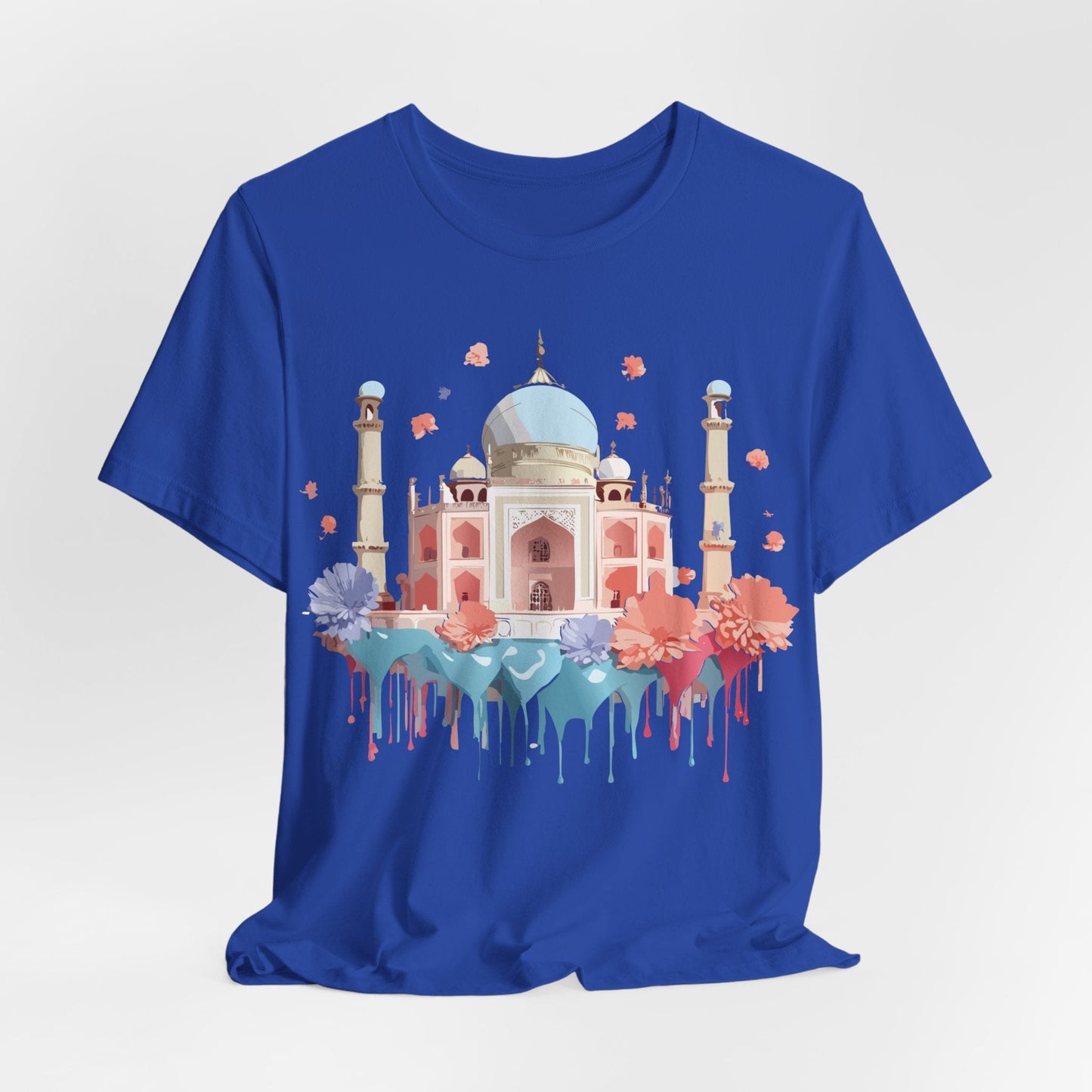 Taj Mahal Graphic Tee Unisex Short Sleeve Shirt By Adelpha Vintage Inspired Artwork