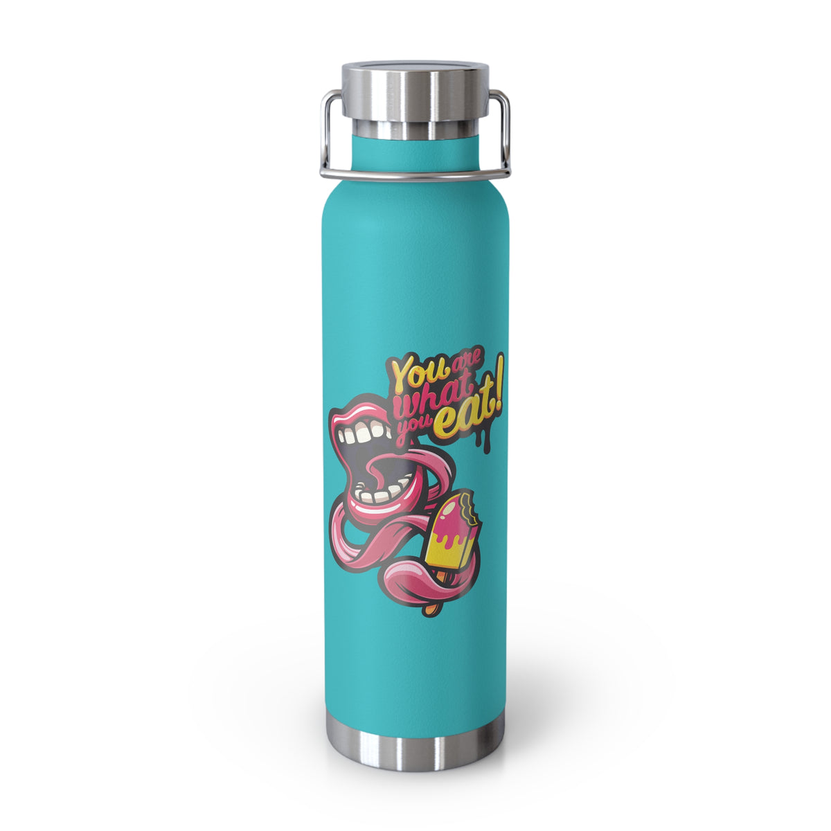 22oz Copper Insulated Water Bottle with Cartoon Design - CV70