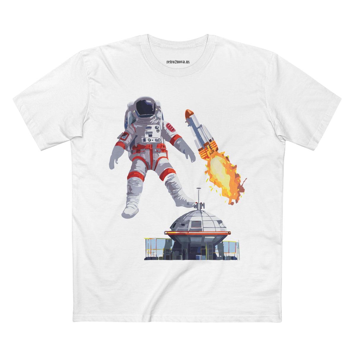 Cosmos Astronaut Graphic Tee Staple Unisex 100 Cotton Tee Shirt - CS-41