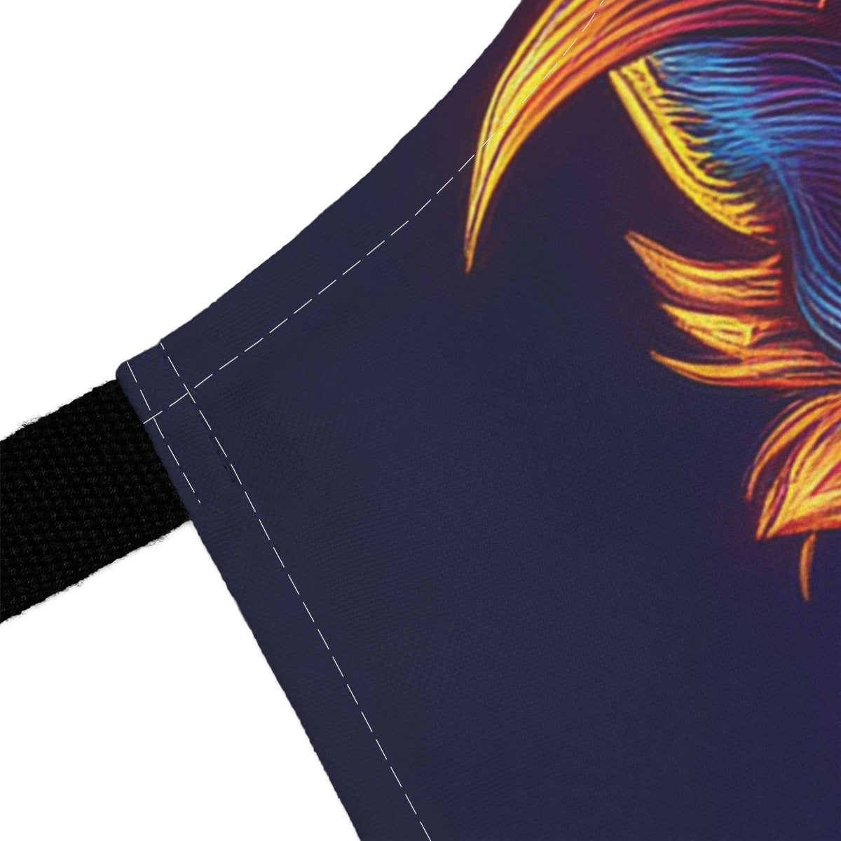 Colorful Cool Dog Apron — Neon Sunglasses & Heart Design Stain-Resistant - Art Print Canvas Apron