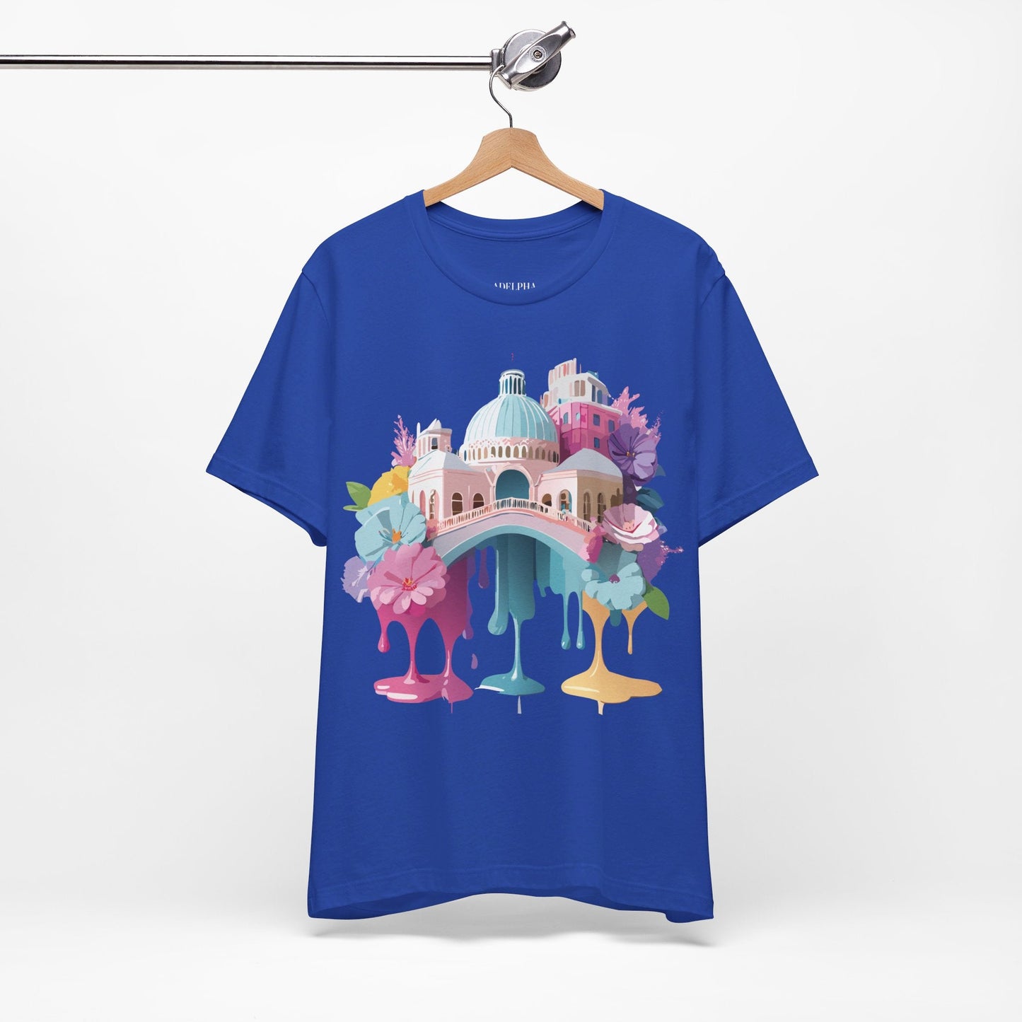 Venice Tourist Graphic Tee Unisex Jersey Short Sleeve Vintage Inspired Artwork Adelpha