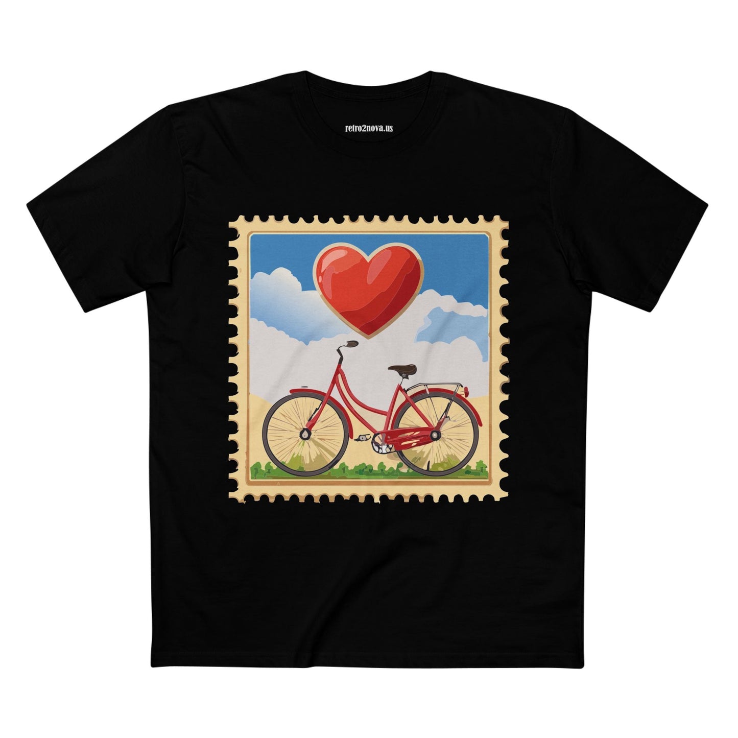 Stamp Shirt Postage Stamp Shirt Unisex Premium Cotton Tee With Original Art Design Retro2Nova