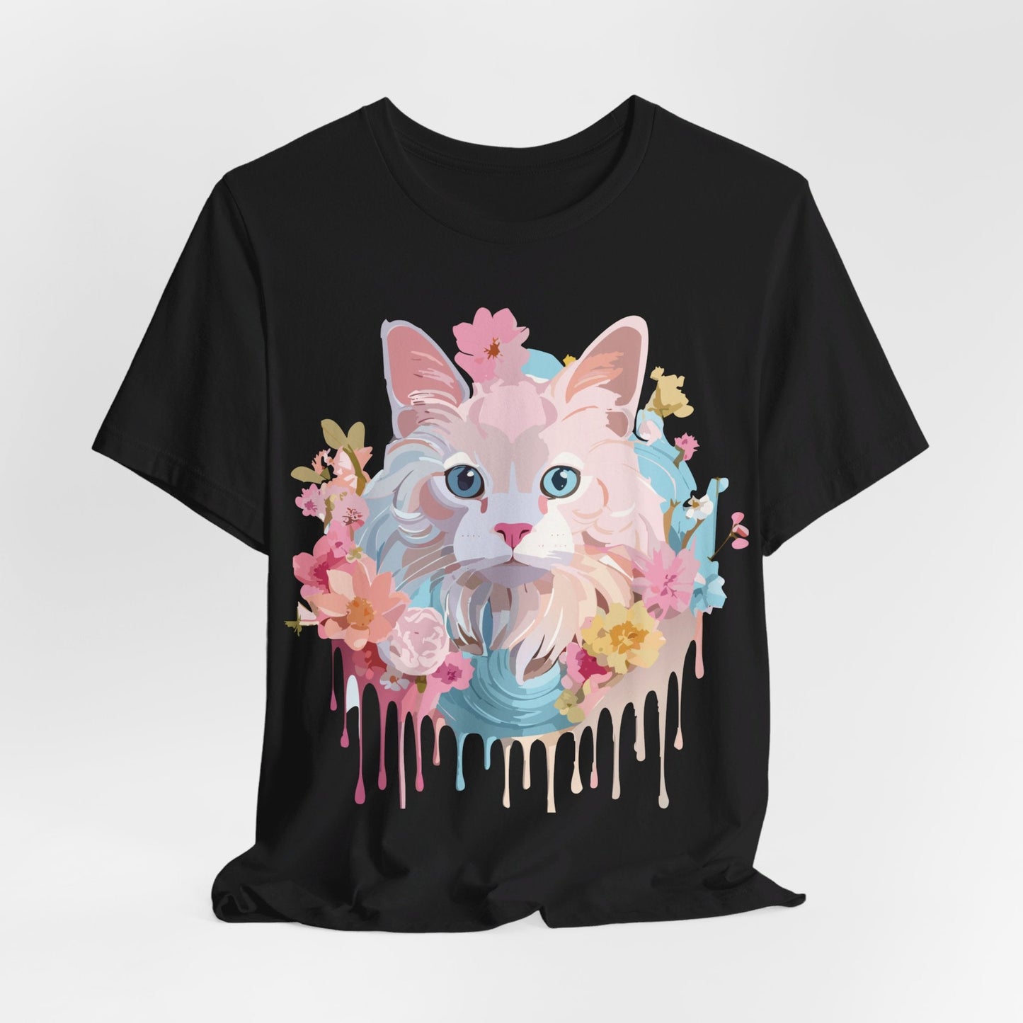 Cat Graphic Tee Unisex Shirt With Cat Art By Adelpha Vintage Inspired
