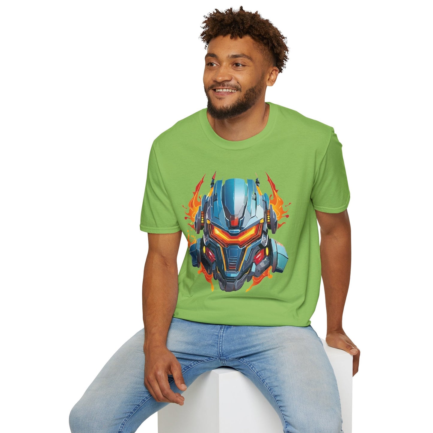 Cyborg Tee Unisex Robot Terminator Shirt Softstyle Gildan 64000 Short Sleeve Art Design