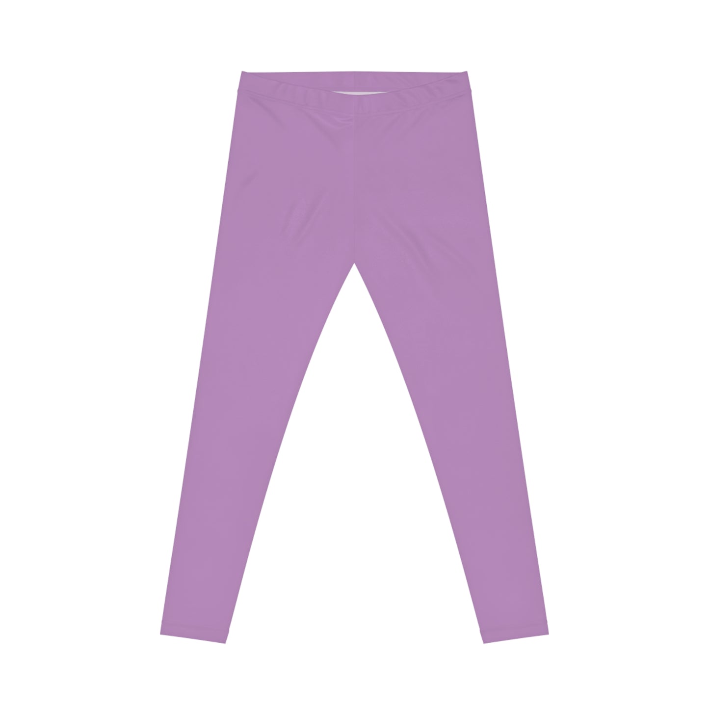 Evening Lilac Color Women's Poly-Span Casual Leggings XS-2XL