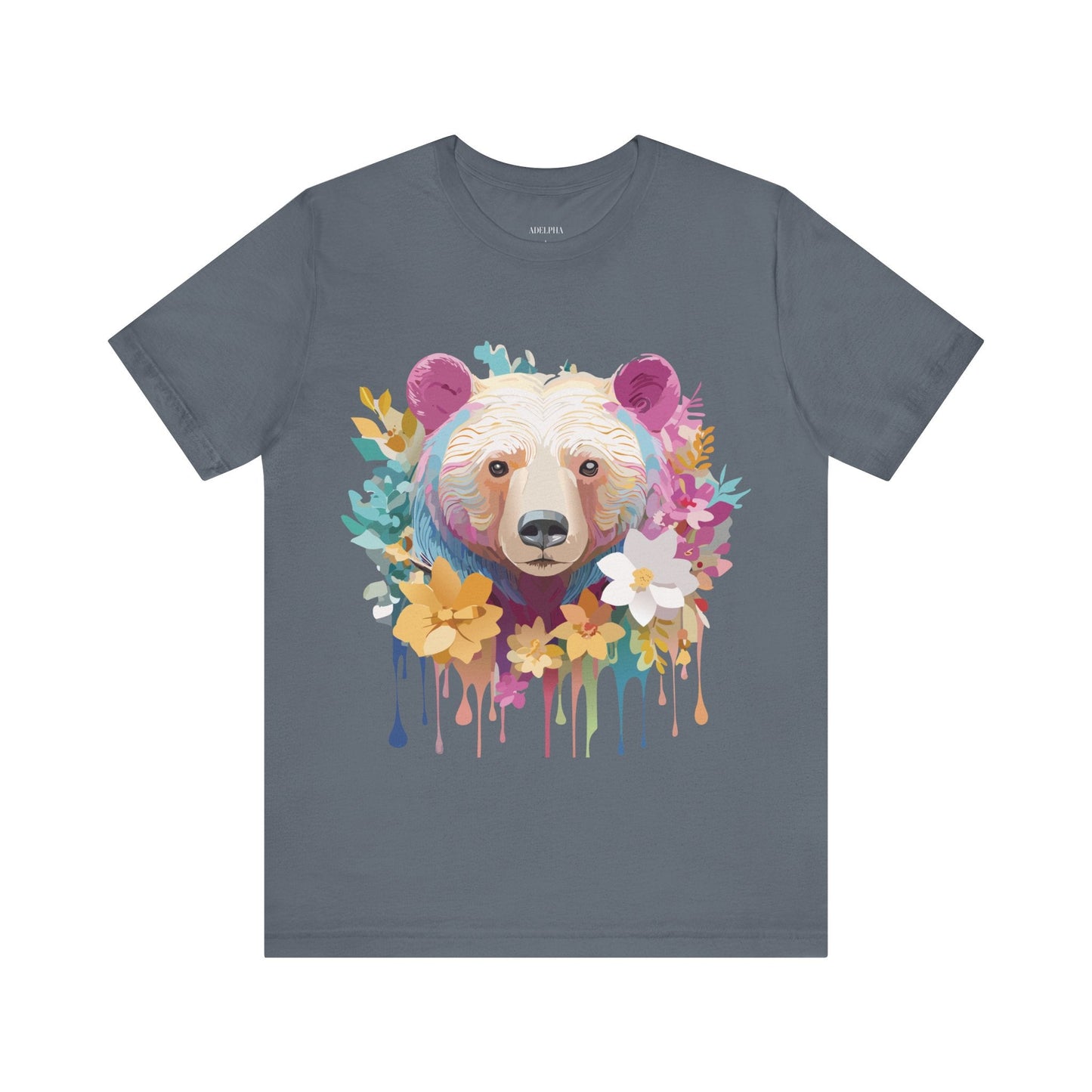 Bear Graphic Tee Unisex Vintage Inspired Artwork Adelpha Premium Collection