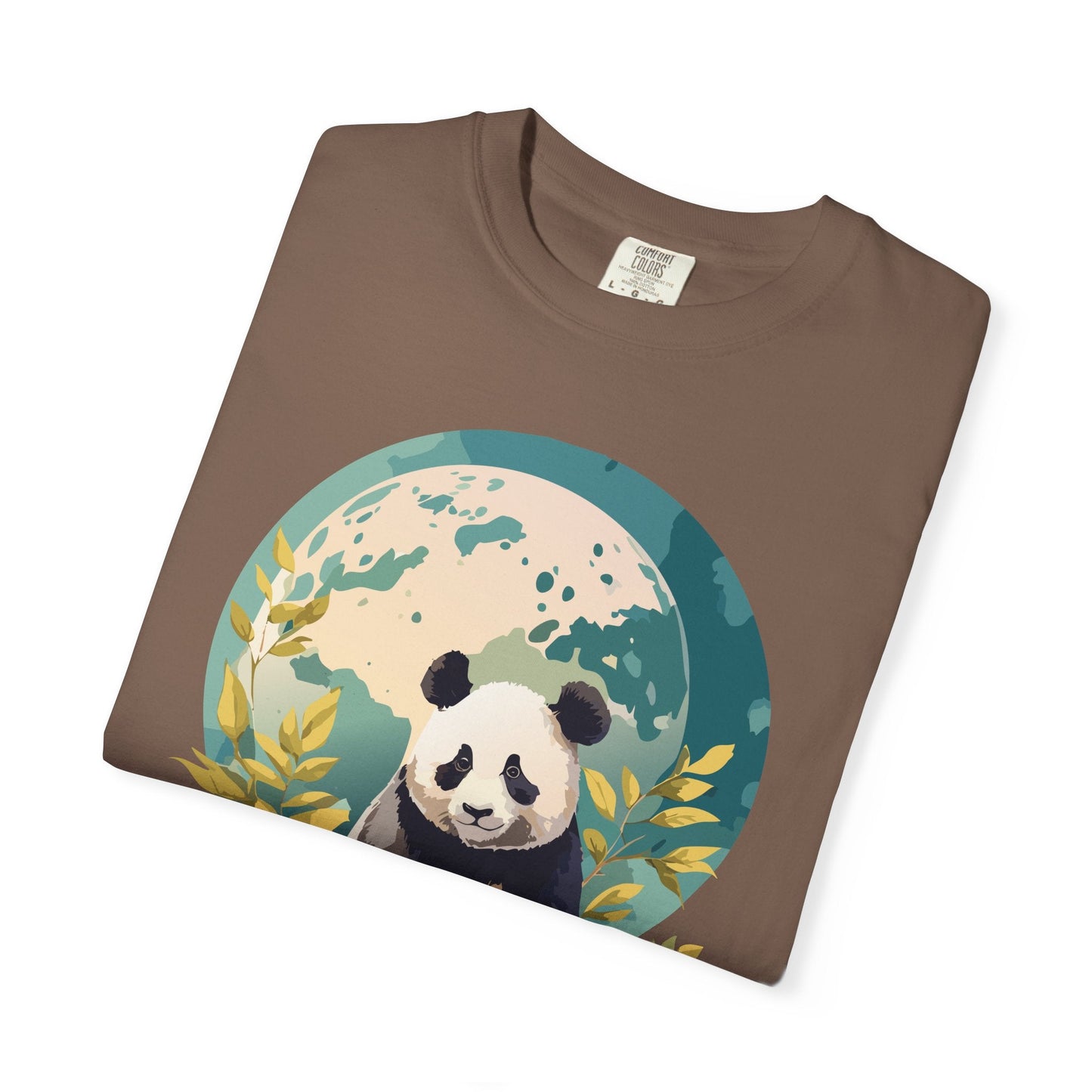 Panda Portrait Graphic T-Shirt Unisex Cotton Floral Animal Art Tee pp6