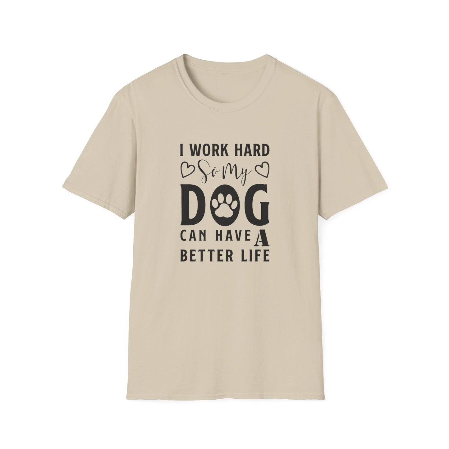 Funny Dog Lover Graphic Unisex Cotton T-Shirt Softstyle