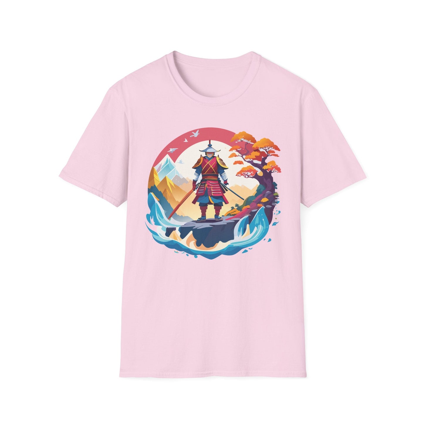 Samurai Shirt Gildan Softstyle 64000 Ring Spun Cotton Unisex Tee For Everyday Comfort