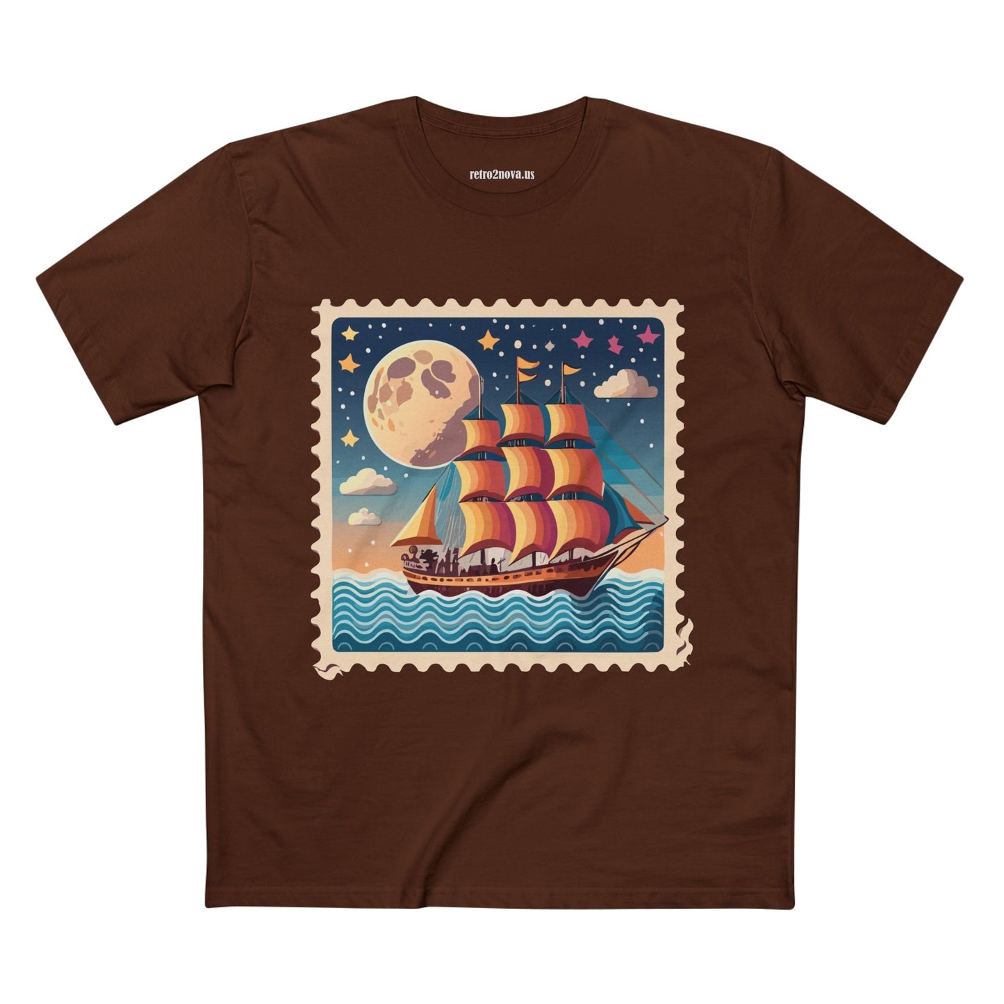 Stamp Shirt Postage Stamp Shirt PS 42 Unisex Premium Cotton Tee With Original Art Design Retro2Nova