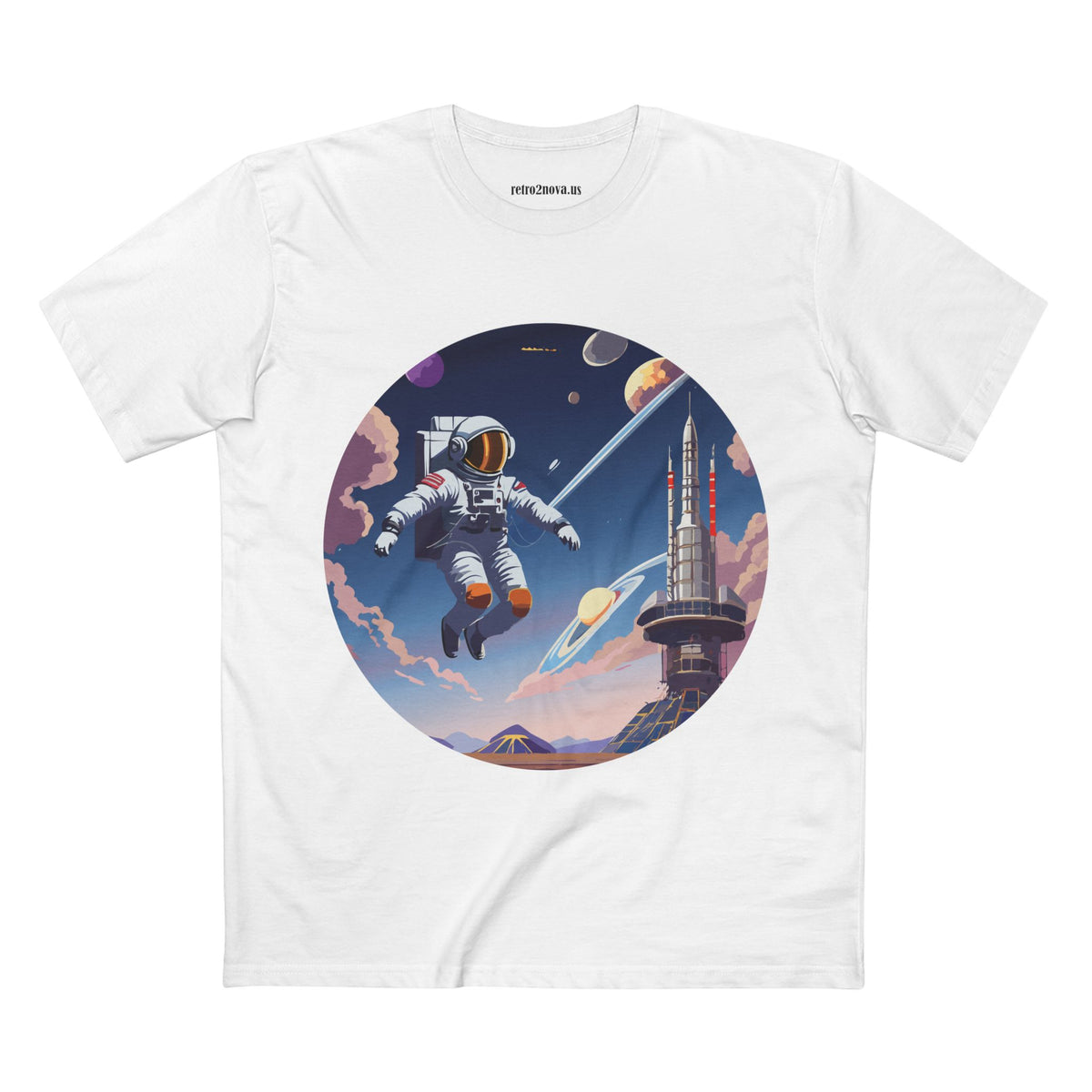 Cosmos Astronaut Graphic Tee Staple Unisex 100 Cotton Tee Shirt - CS-30
