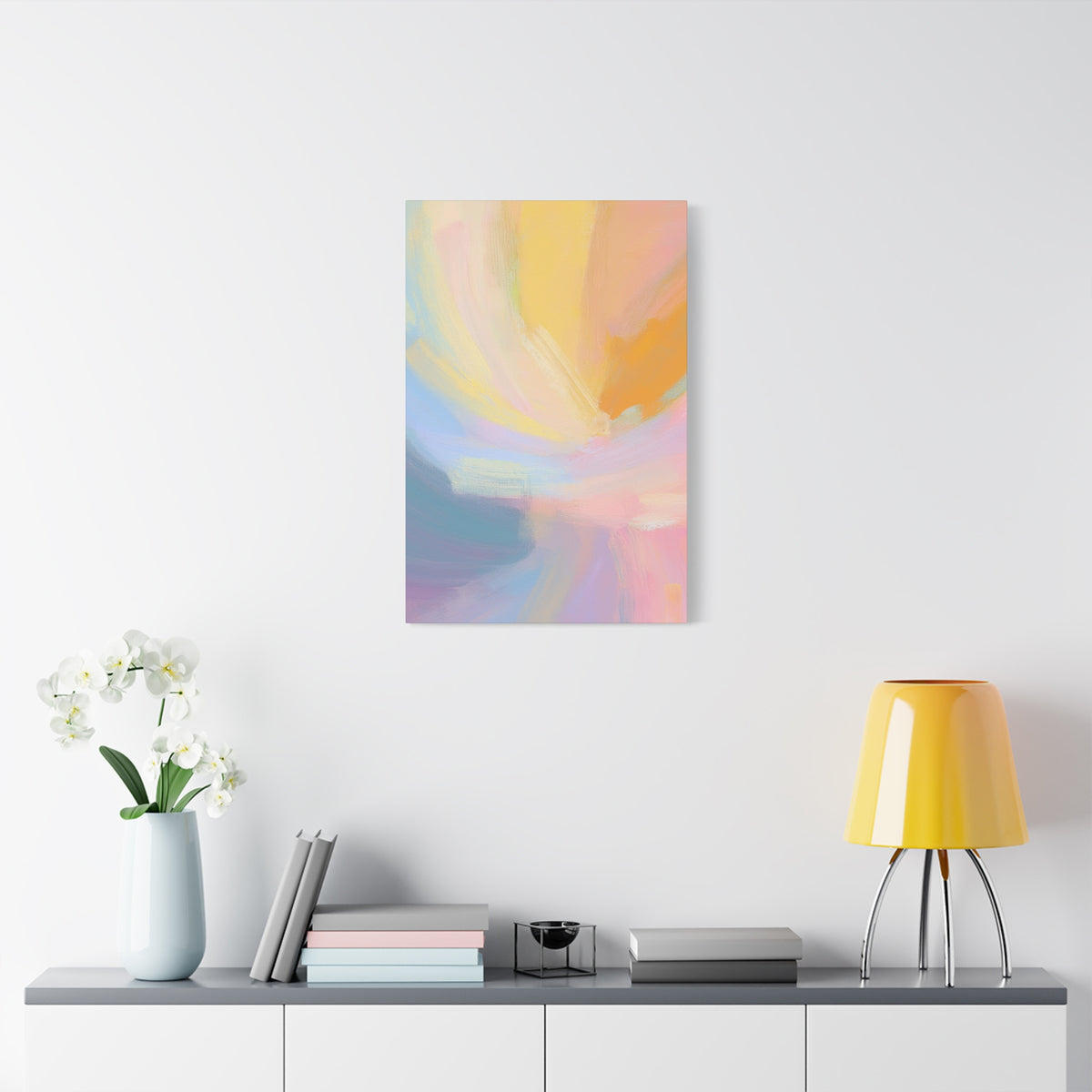 Abstract Pastel Painting Print Canvas 20x24,20x30,24x30 24x32,24x36,30x40 32x48,36x48,40x60 Pine-Wood Inner Frame ABS-95
