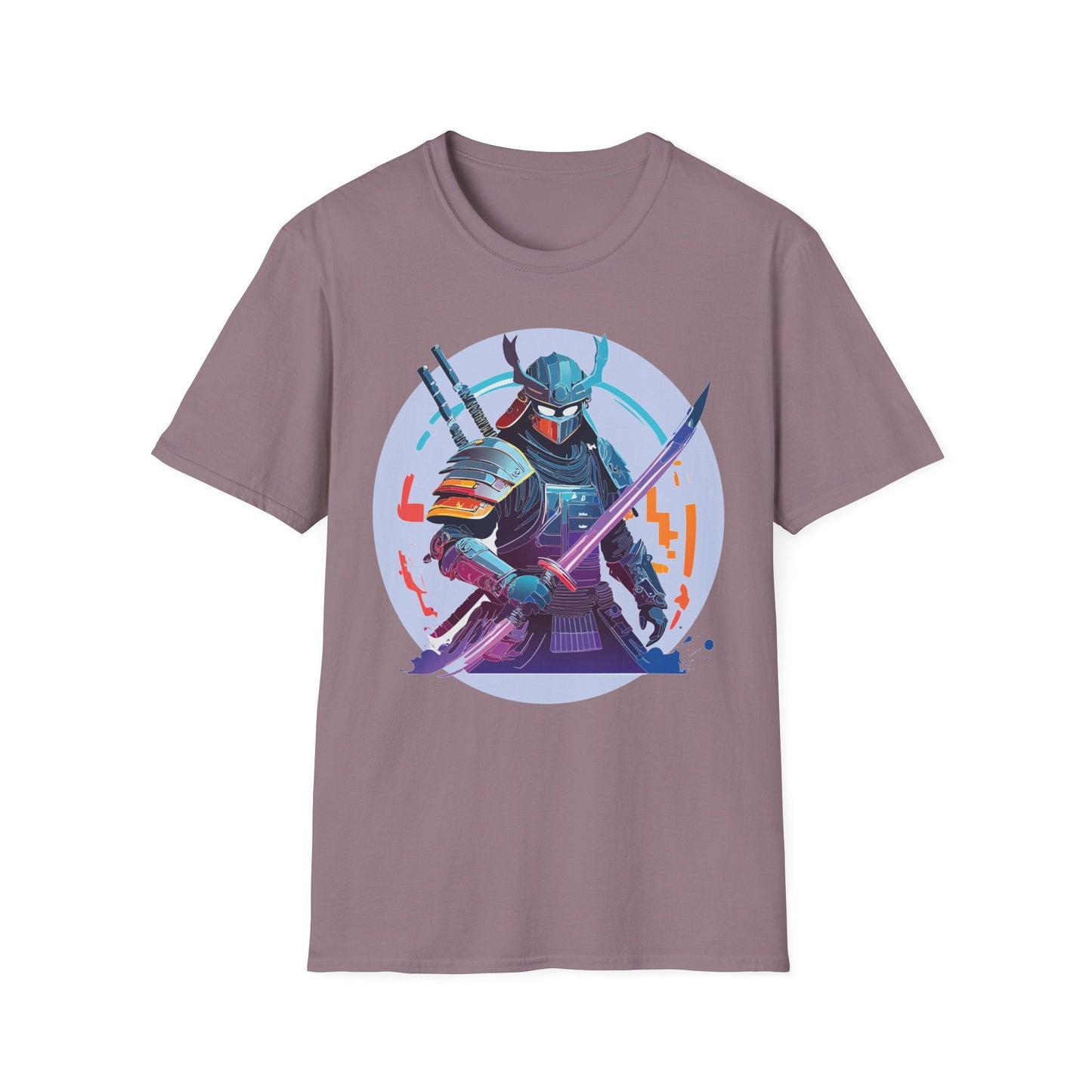 Samurai Shirt Unisex Softstyle Tee 100 Percent Ring Spun Cotton Light 4.5 Oz Graphic Gildan 64000
